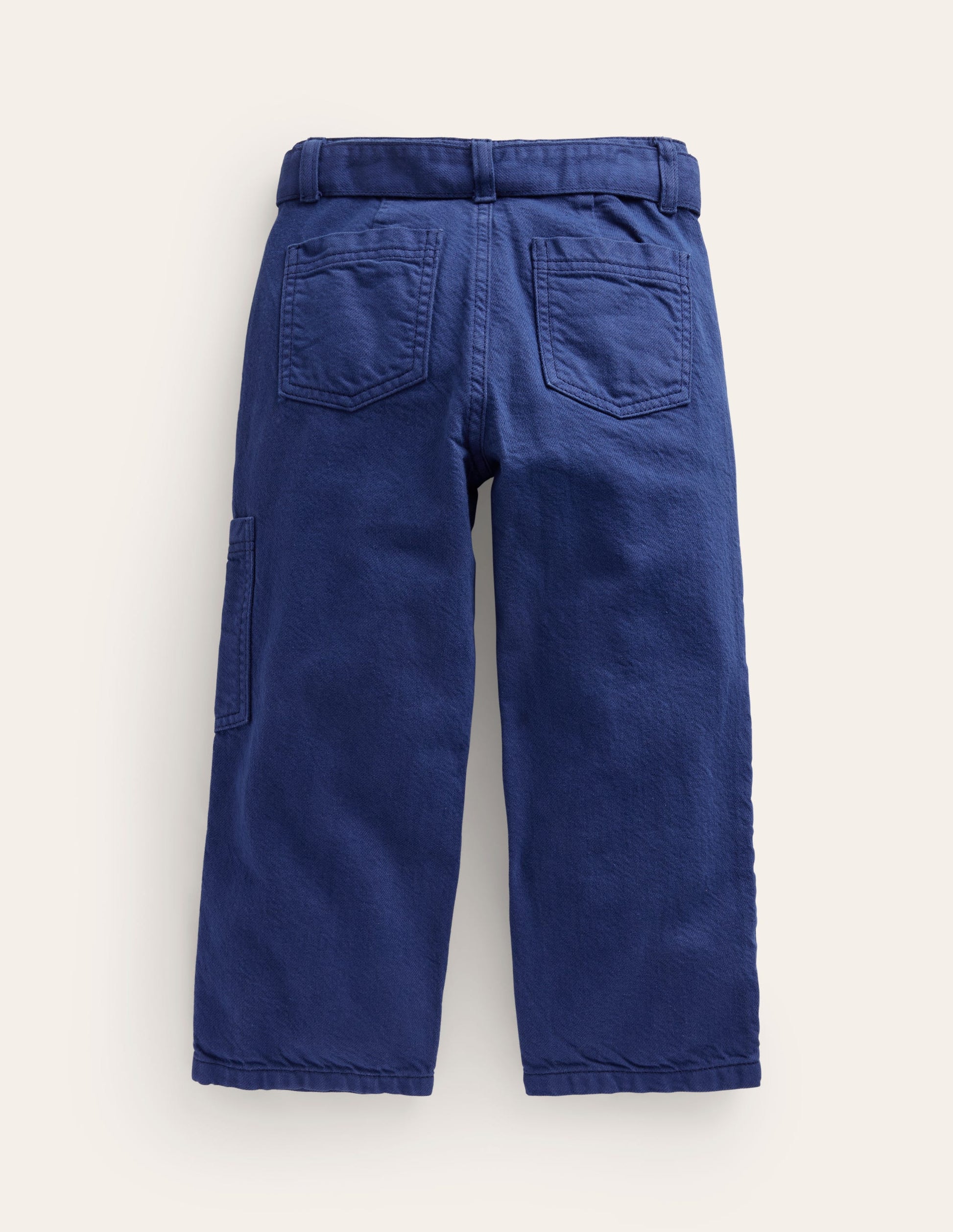 Cargohose mit Bindegürtel-Schuluniform-Marineblau-2