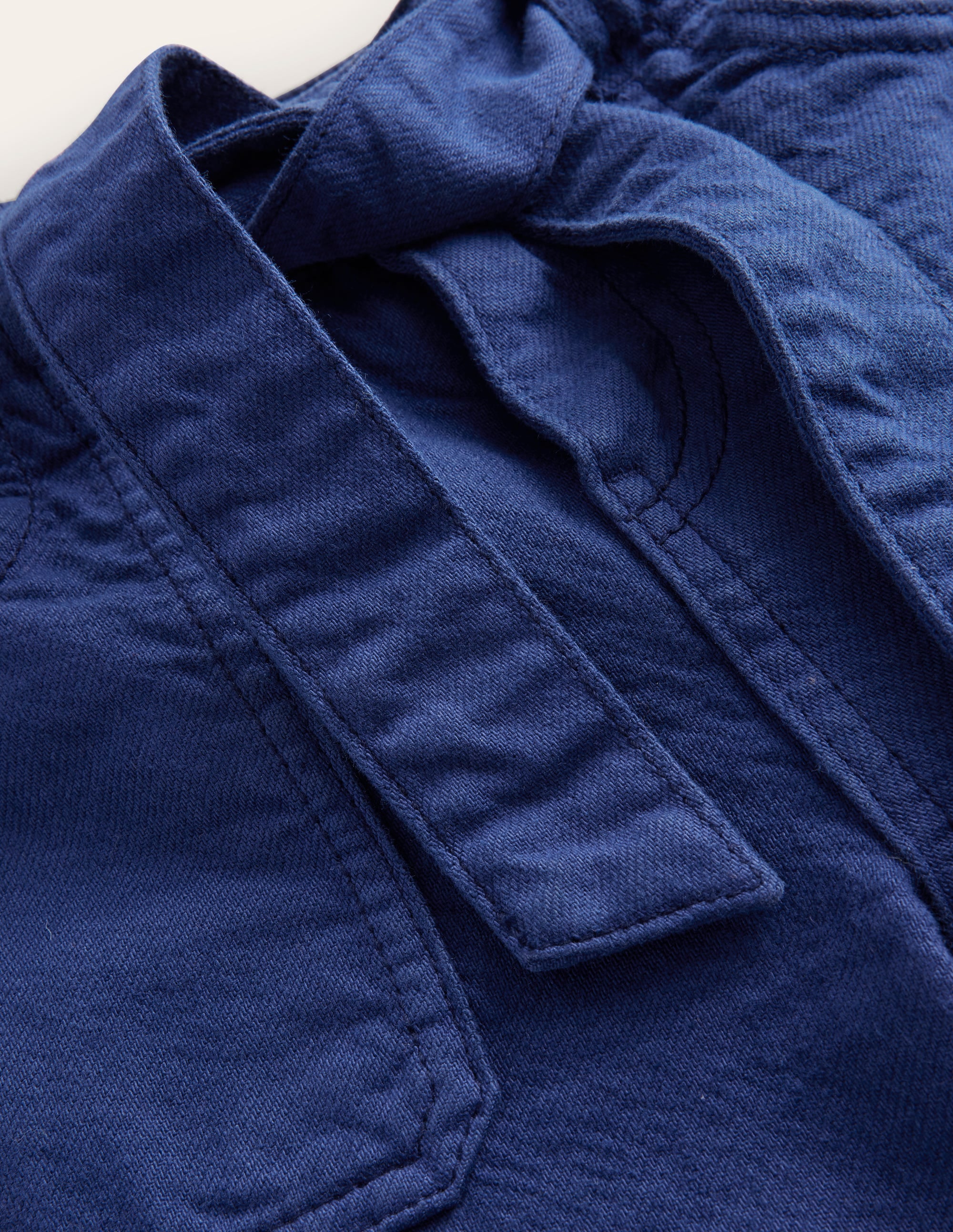 Cargohose mit Bindegürtel-Schuluniform-Marineblau - Image 3
