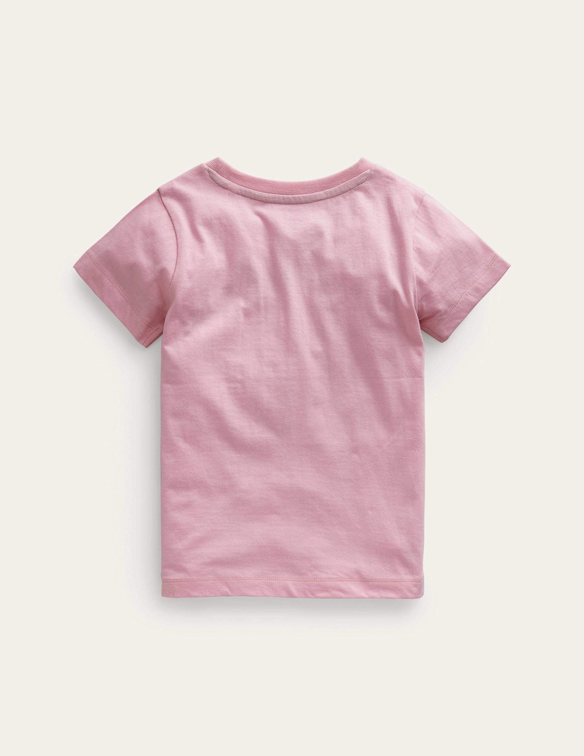 T-Shirt mit Eingrifftasche-Zuckererbse Rosa - Image 2