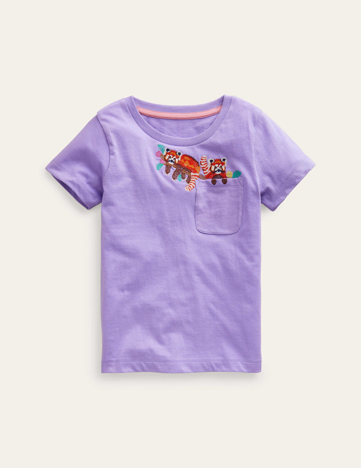 T-Shirt mit Eingrifftasche-Parma-Violett Purpur - Image 1