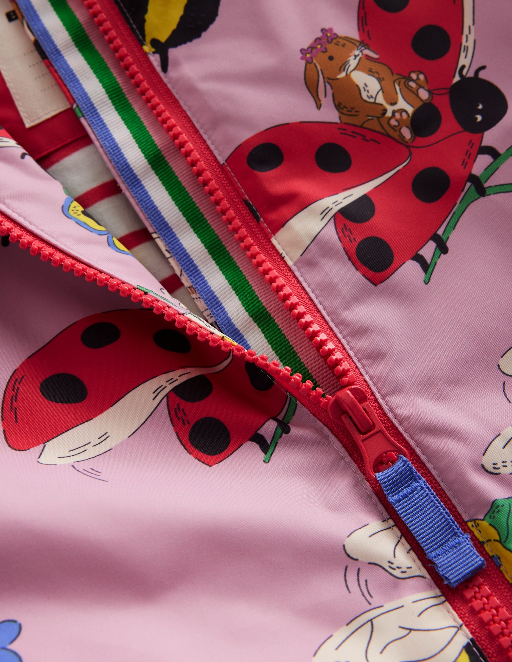 Anorak doublé de jersey-Bourdon rose amande sucrée - Image 3