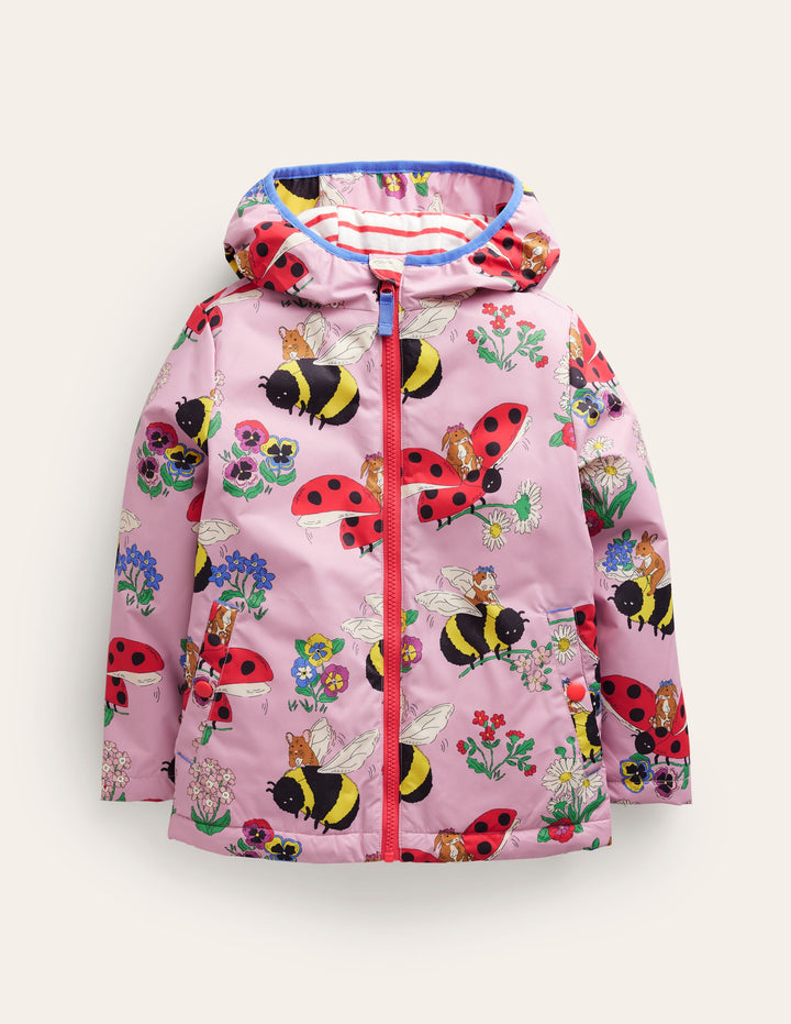 Jersey Lined Anorak-Sugared Almond Pink Bumble