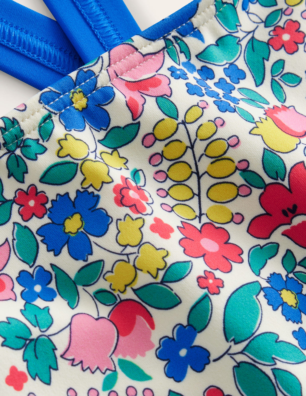 Tankini-Oberteil mit gekreuzten Rückenträgern-Bunt Blumenbeet - Image 3