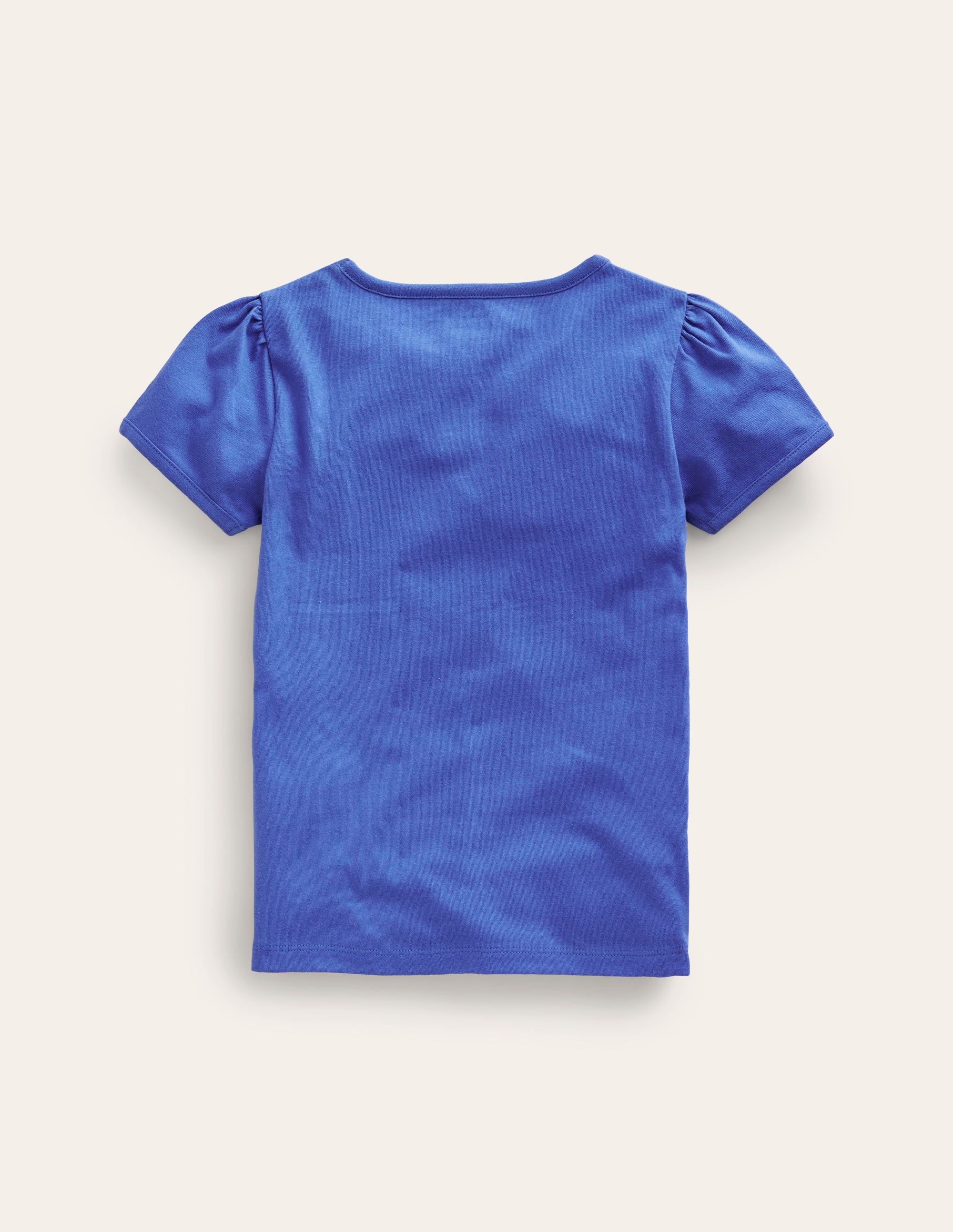 T-shirt à manches bouffantes et appliqué-Licorne geai bleu - Image 2