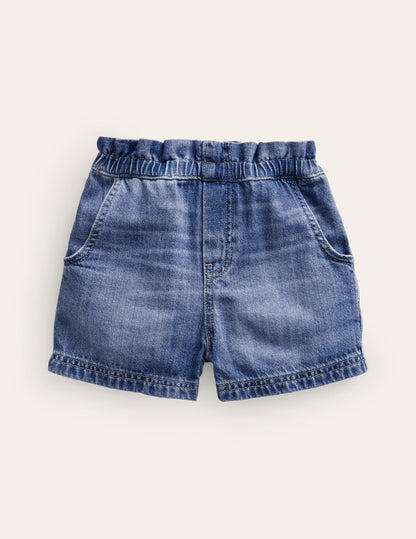 Shorts zum Hineinschlüpfen-Schlichter Denim