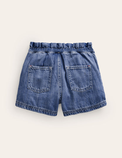 Shorts zum Hineinschlüpfen-Schlichter Denim