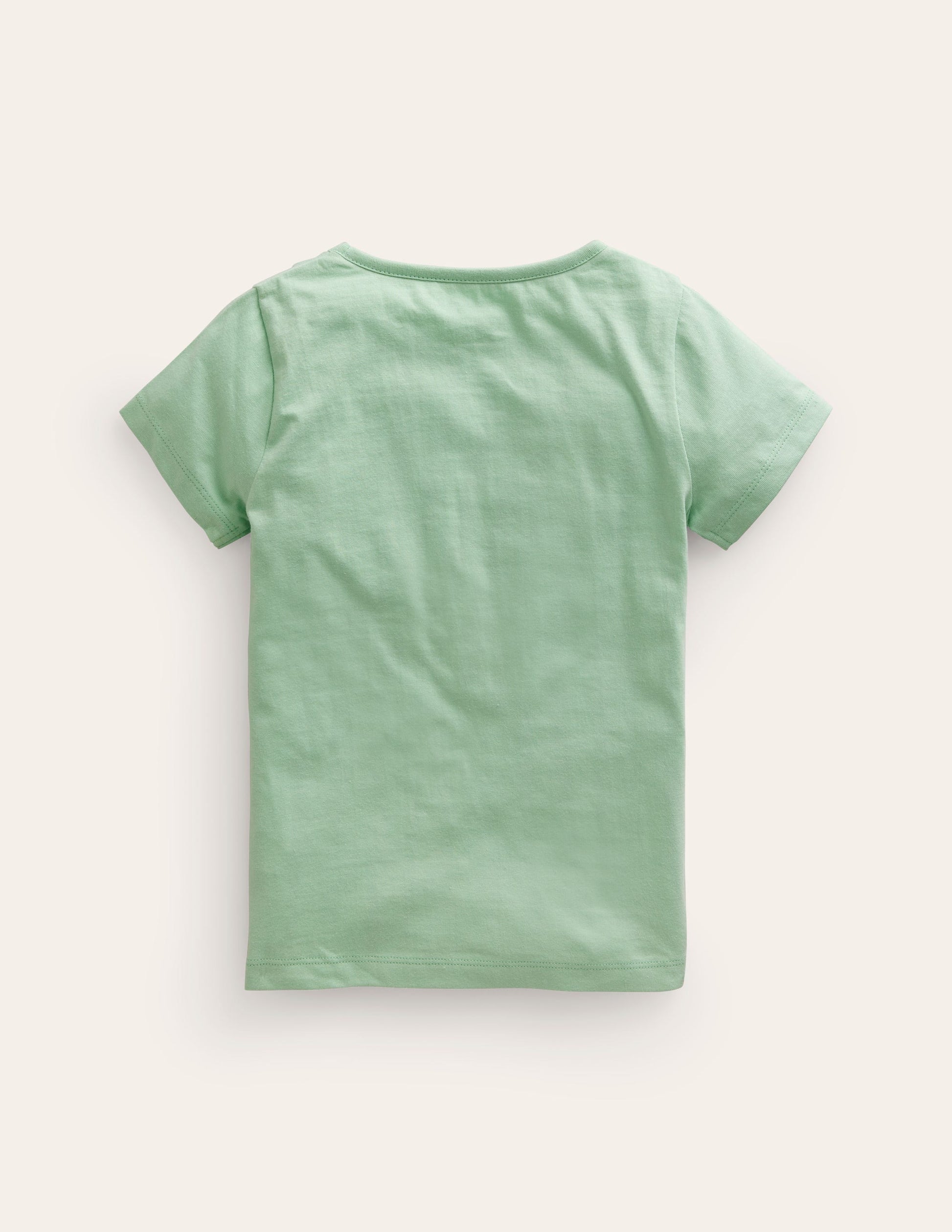 T-Shirt mit Superstitch-Logo-Pistaziengrün Tiere-2