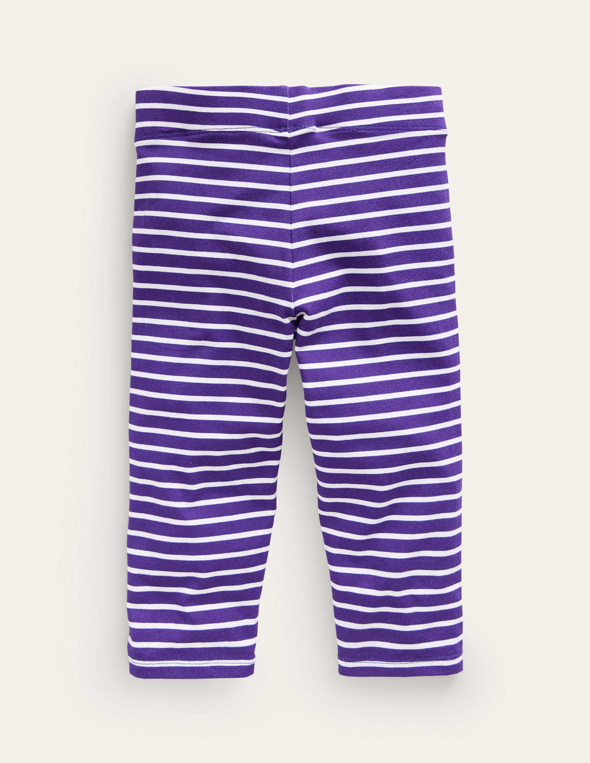 Lustige, verkürzte Leggings-Segelblau/Ecru-2
