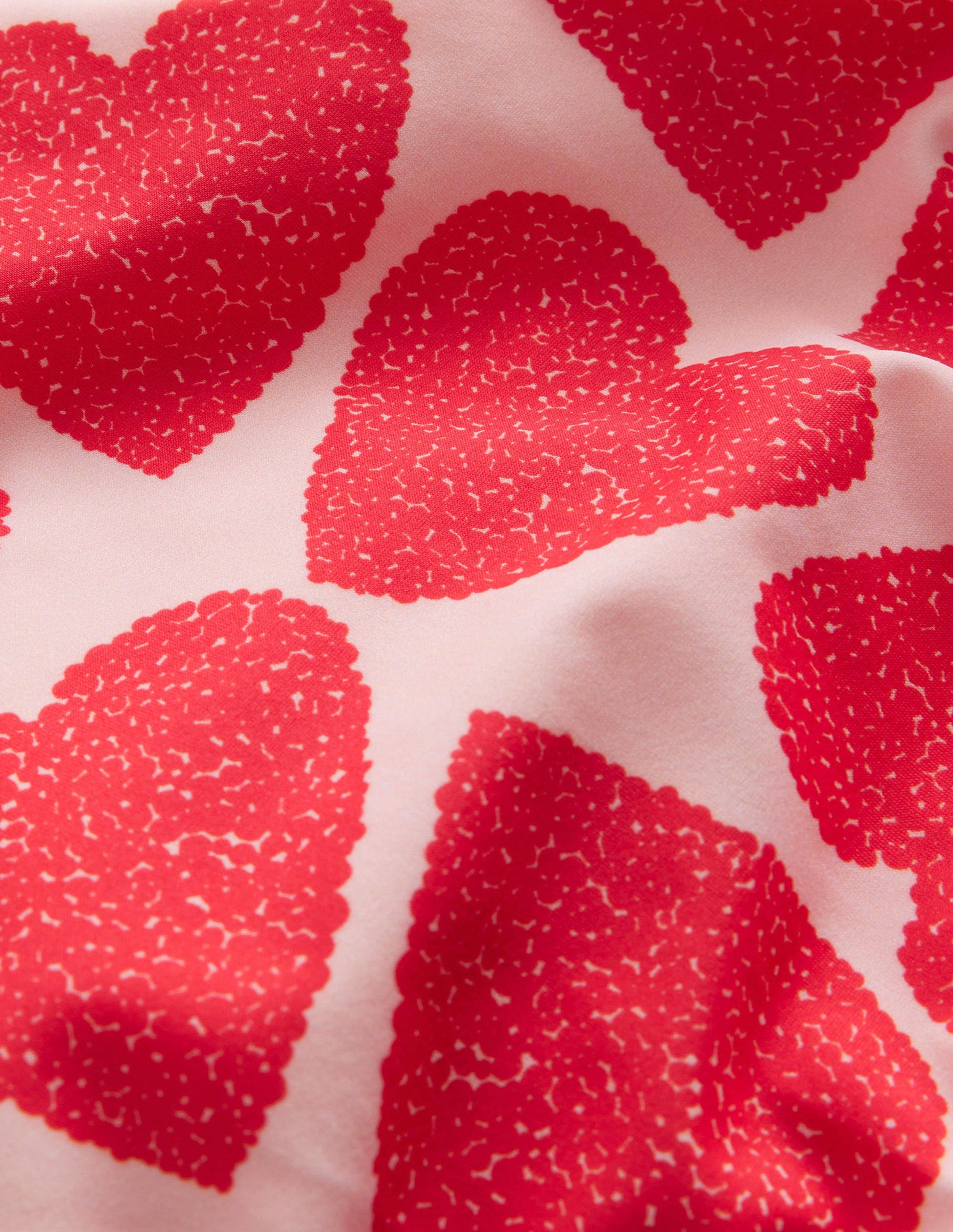 Bikini à manches bouffantes-Cœurs rose ballet-3