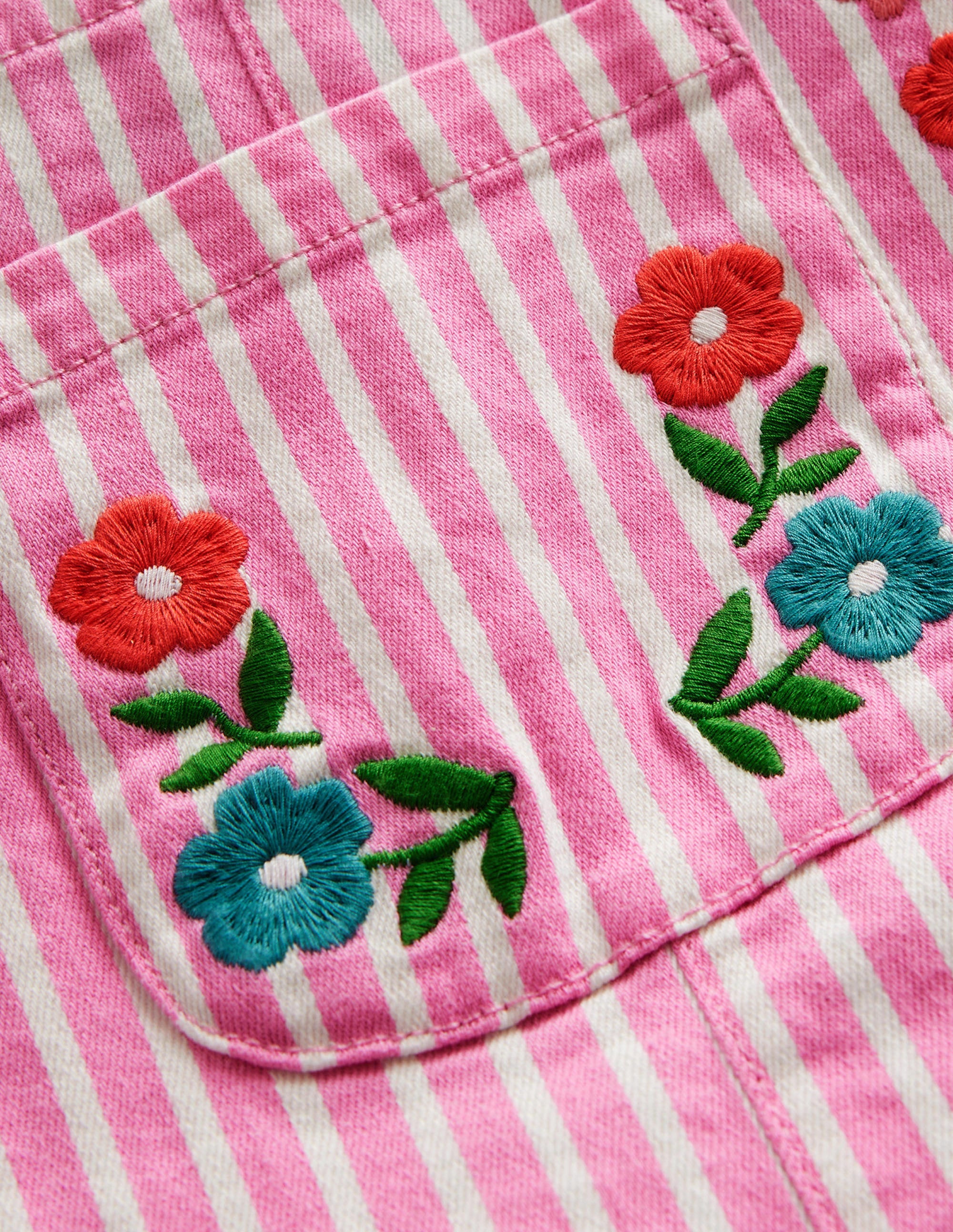 Salopette décontractée-Rayé rose/ivoire - Image 3