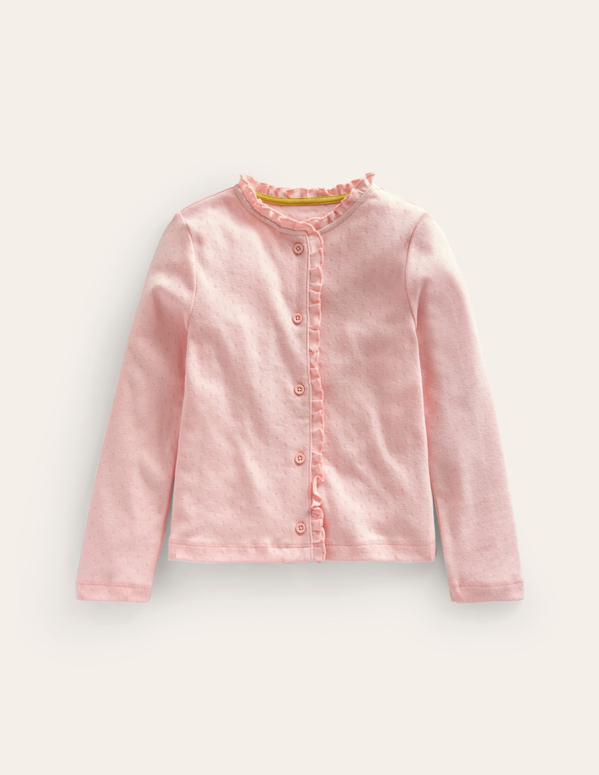 Pointelle-Strickjacke-Provence Altrosa - Image 1