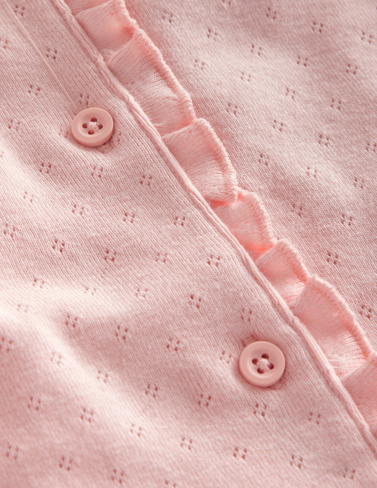 Pointelle-Strickjacke-Provence Altrosa - Image 3