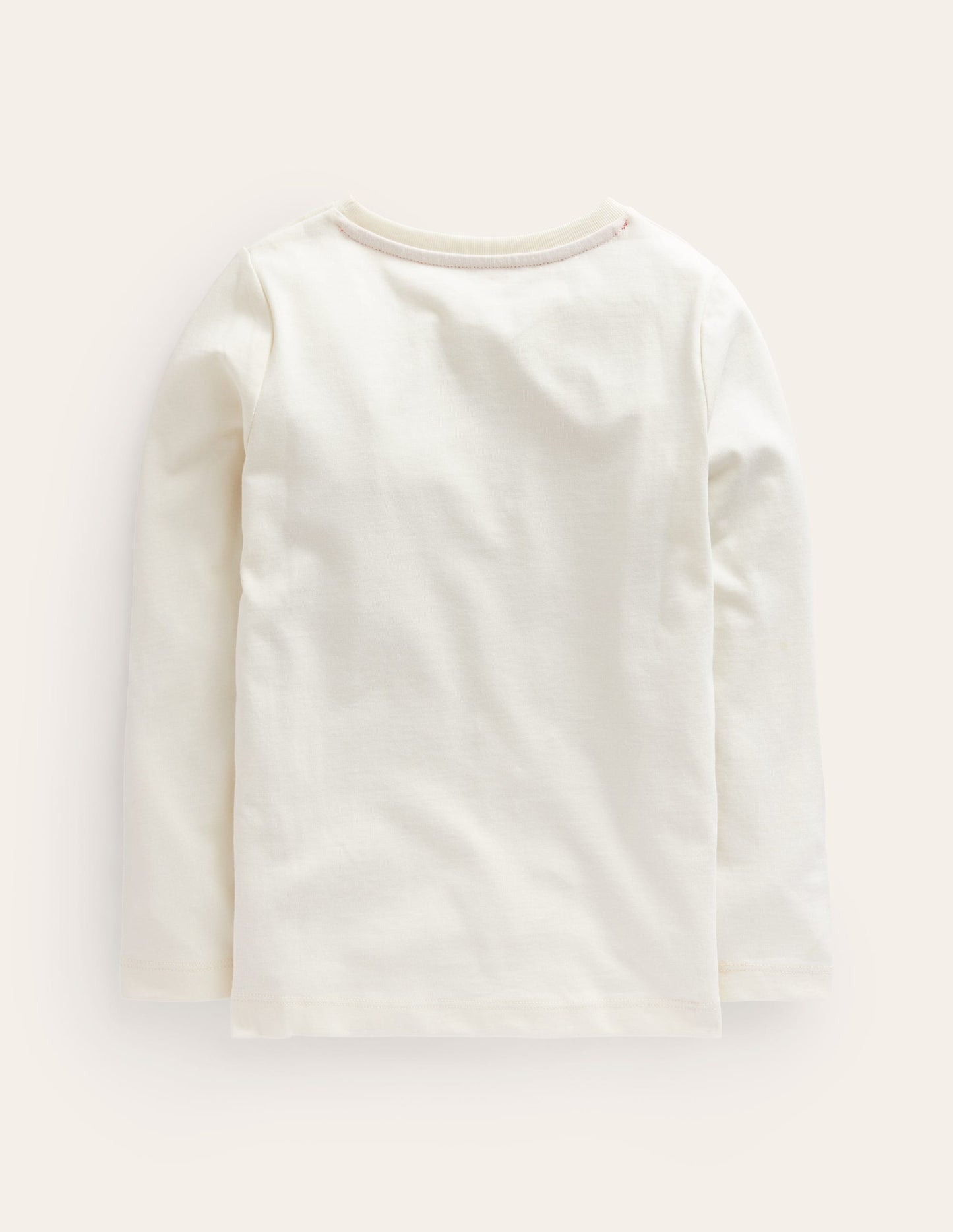 T-Shirt mit Metllic-Logo-Naturweiß Delphin