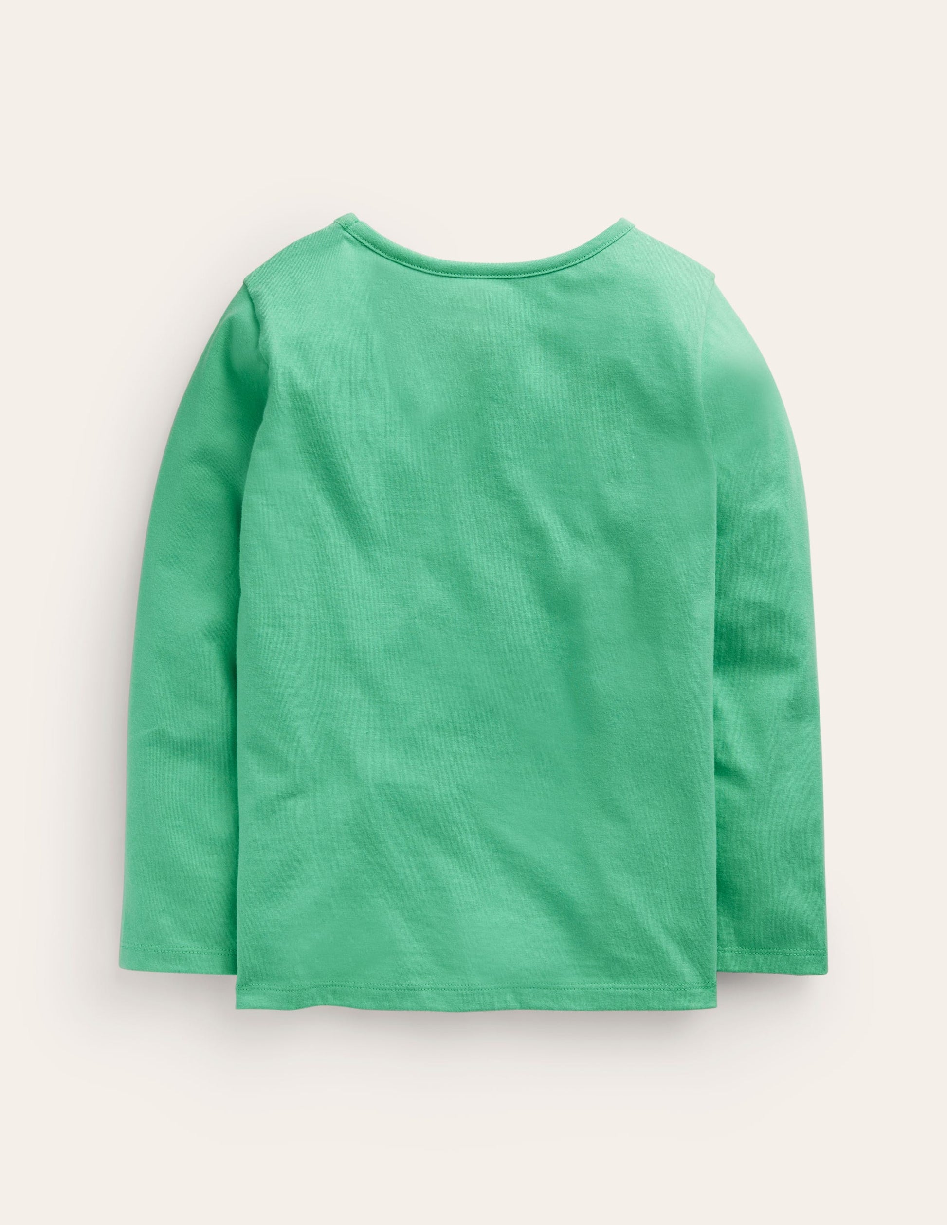 T-Shirt mit Puffärmeln und Applikation-Aloe-Grün Lamm-2