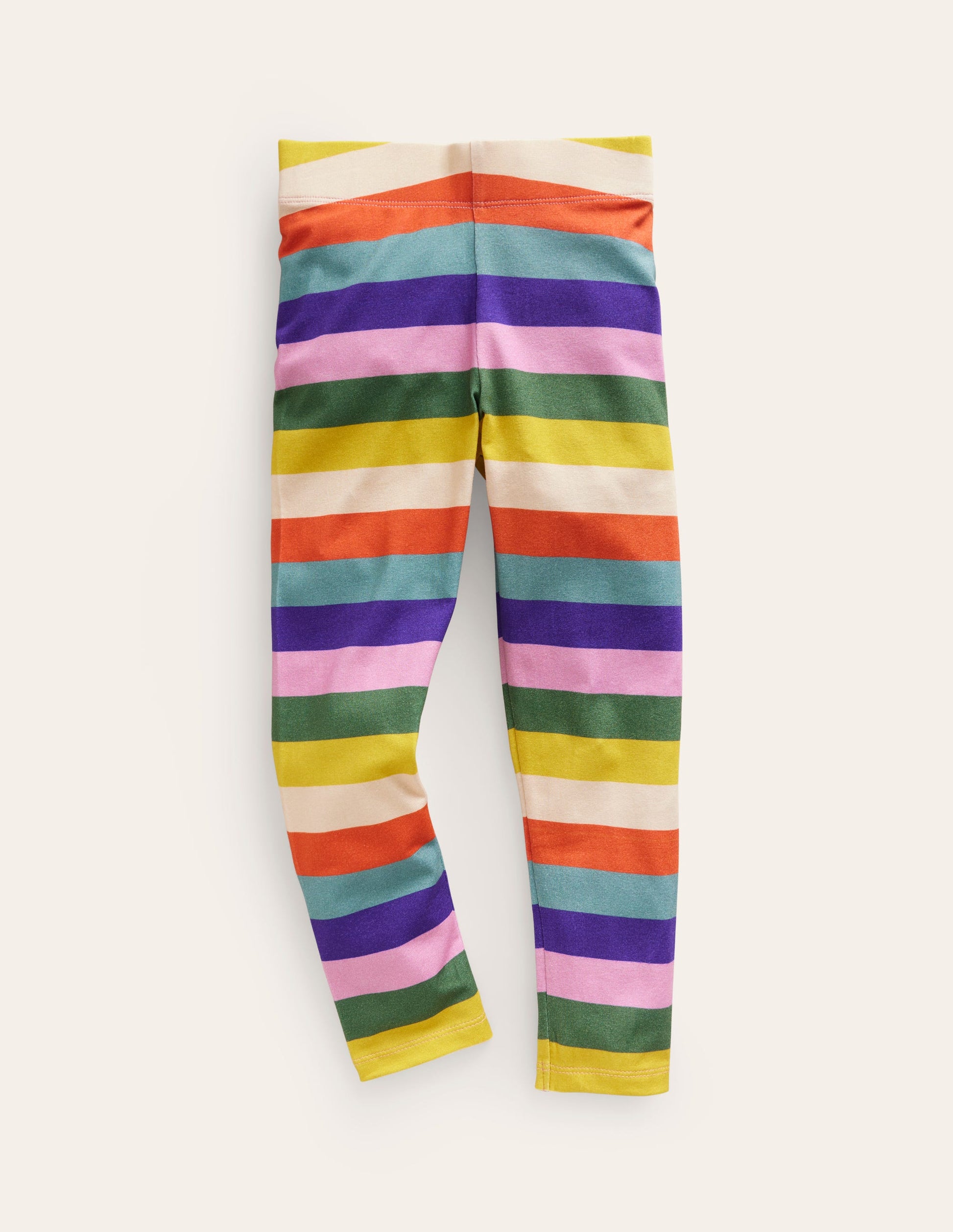 Lustige Leggings-Bunt Gestreift-1