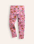 Lustige Leggings-Kirschblütenrosa Katzen