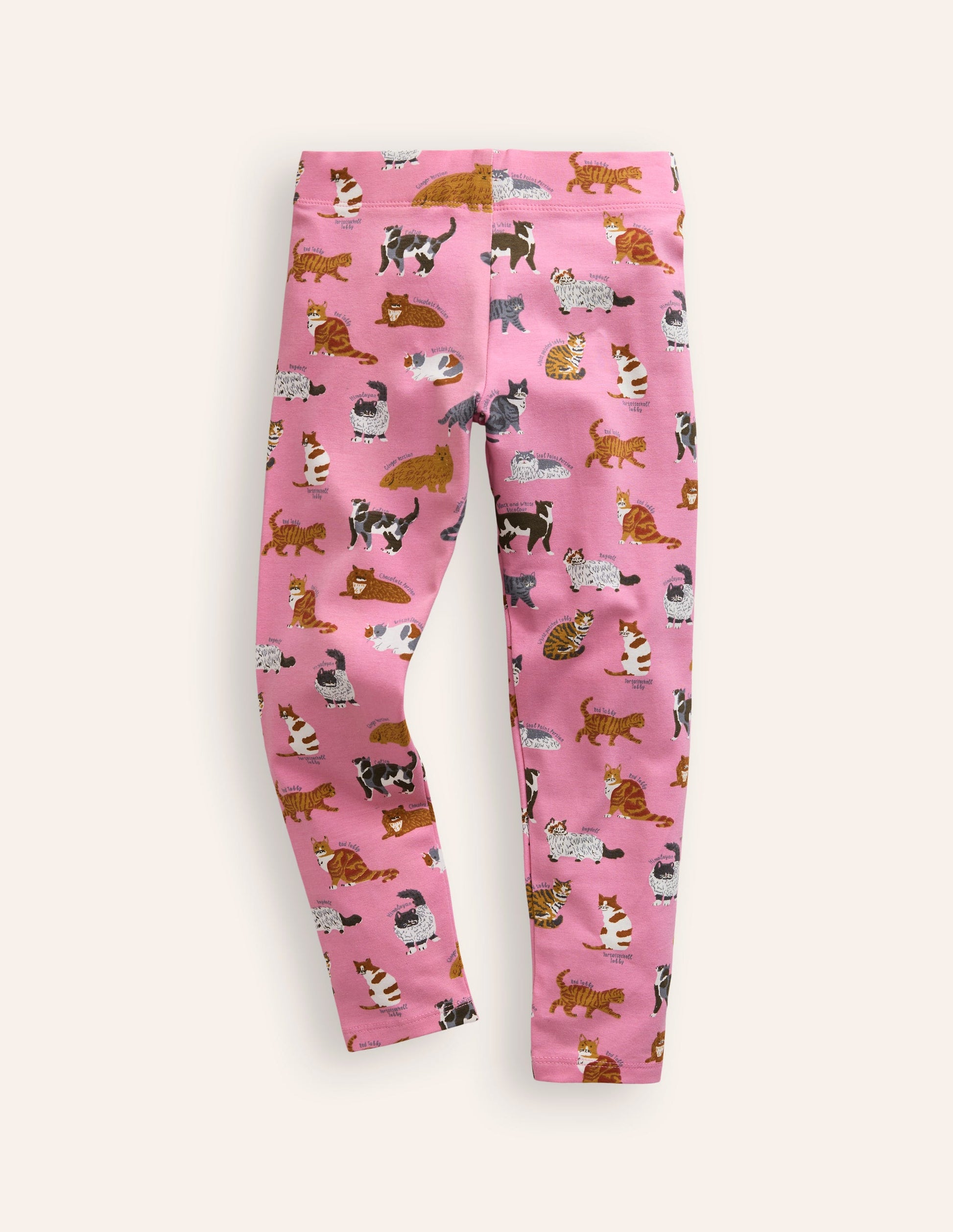 Lustige Leggings-Kirschblütenrosa Katzen-1