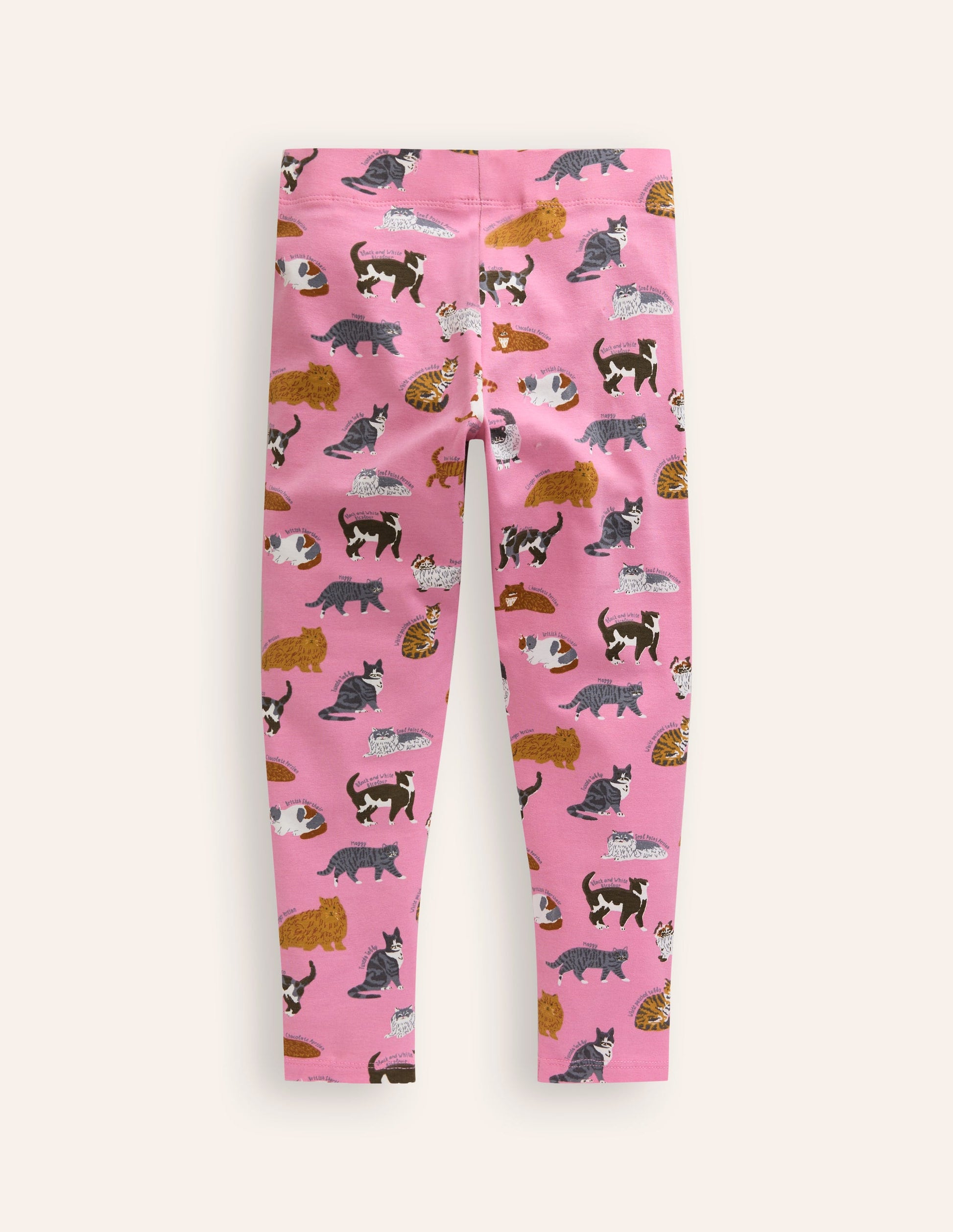 Lustige Leggings-Kirschblütenrosa Katzen-2