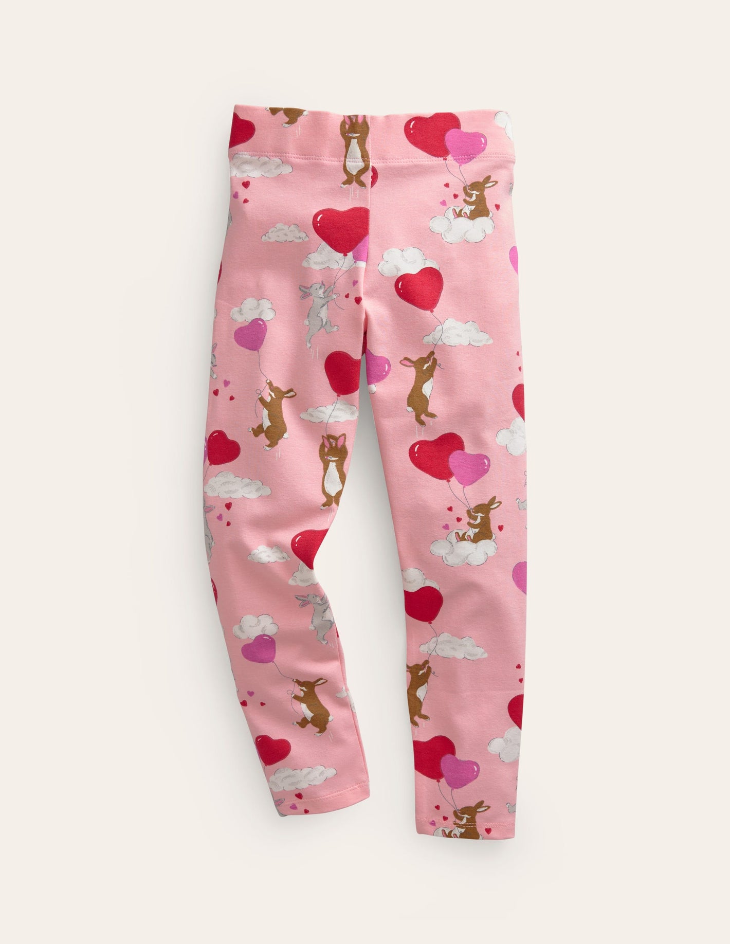 Fun Leggings-Ballet Pink Bunny