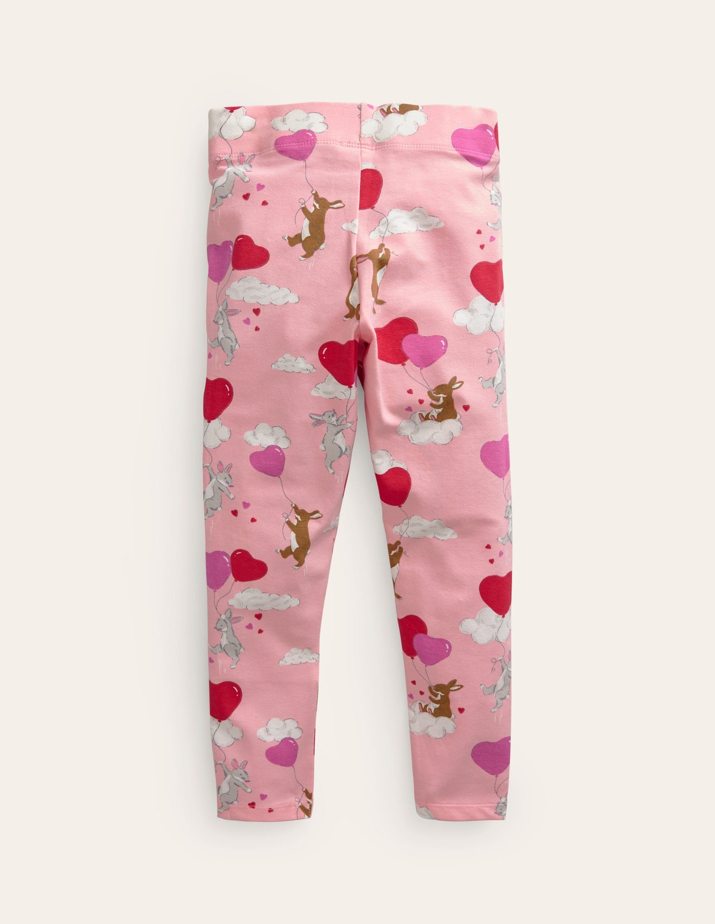 Fun Leggings-Ballet Pink Bunny