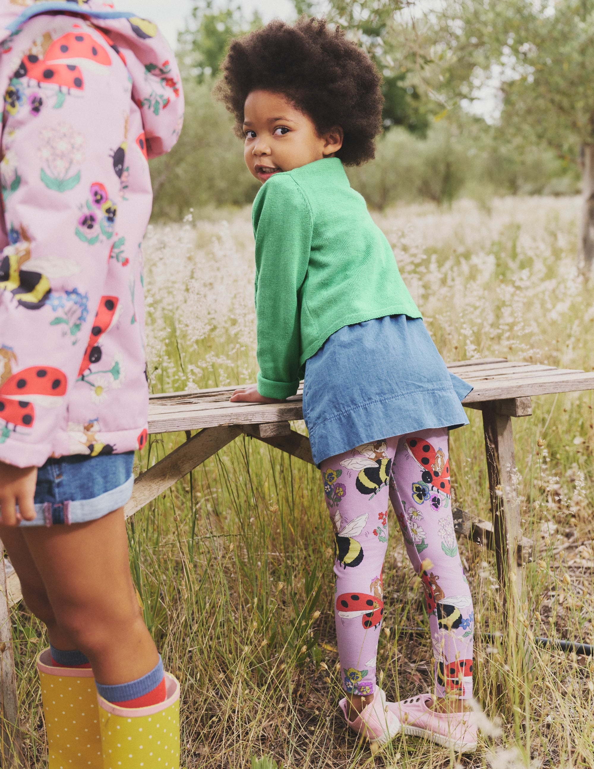 Legging fun-Prairies rose amande sucrée - Image 4