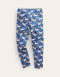 Lustige Leggings-Blau Regenboge Einhörner