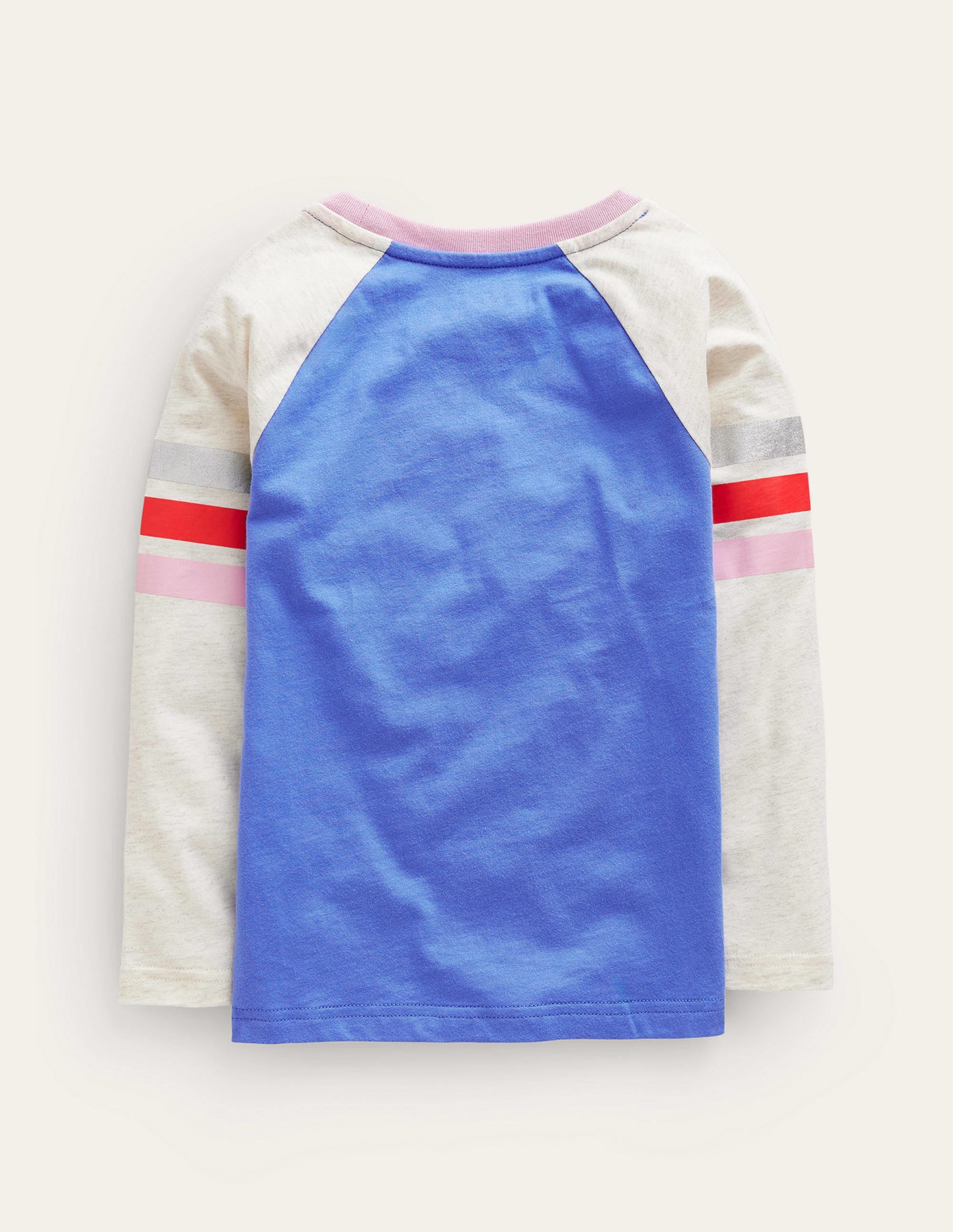 T-shirt colourblock à manches raglan-Bleu surf/avoine - Image 2