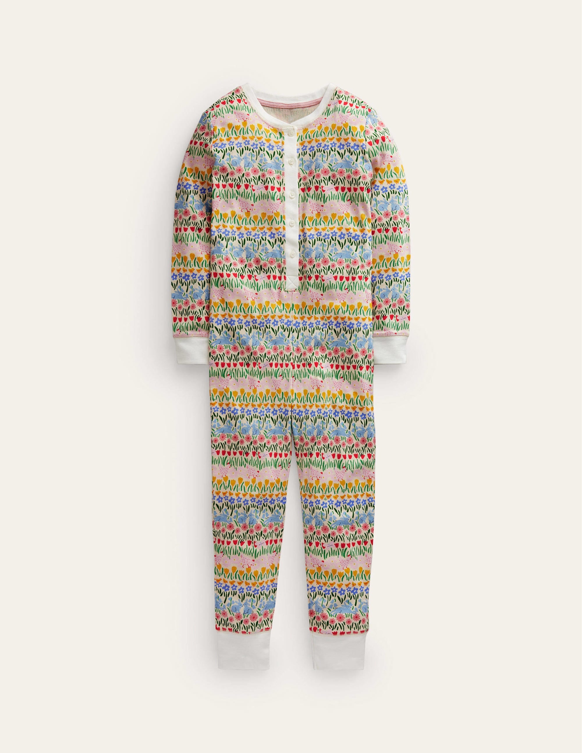 Pyjama-combinaison douillet-Motif floral Spring Time - Image 1