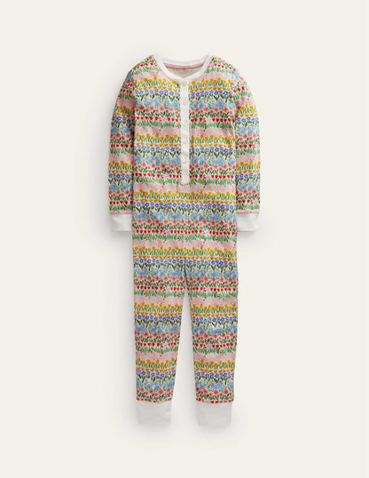 Pyjama-combinaison douillet-Motif floral Spring Time-1