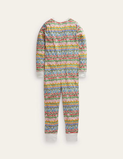Pyjama-combinaison douillet-Motif floral Spring Time-2