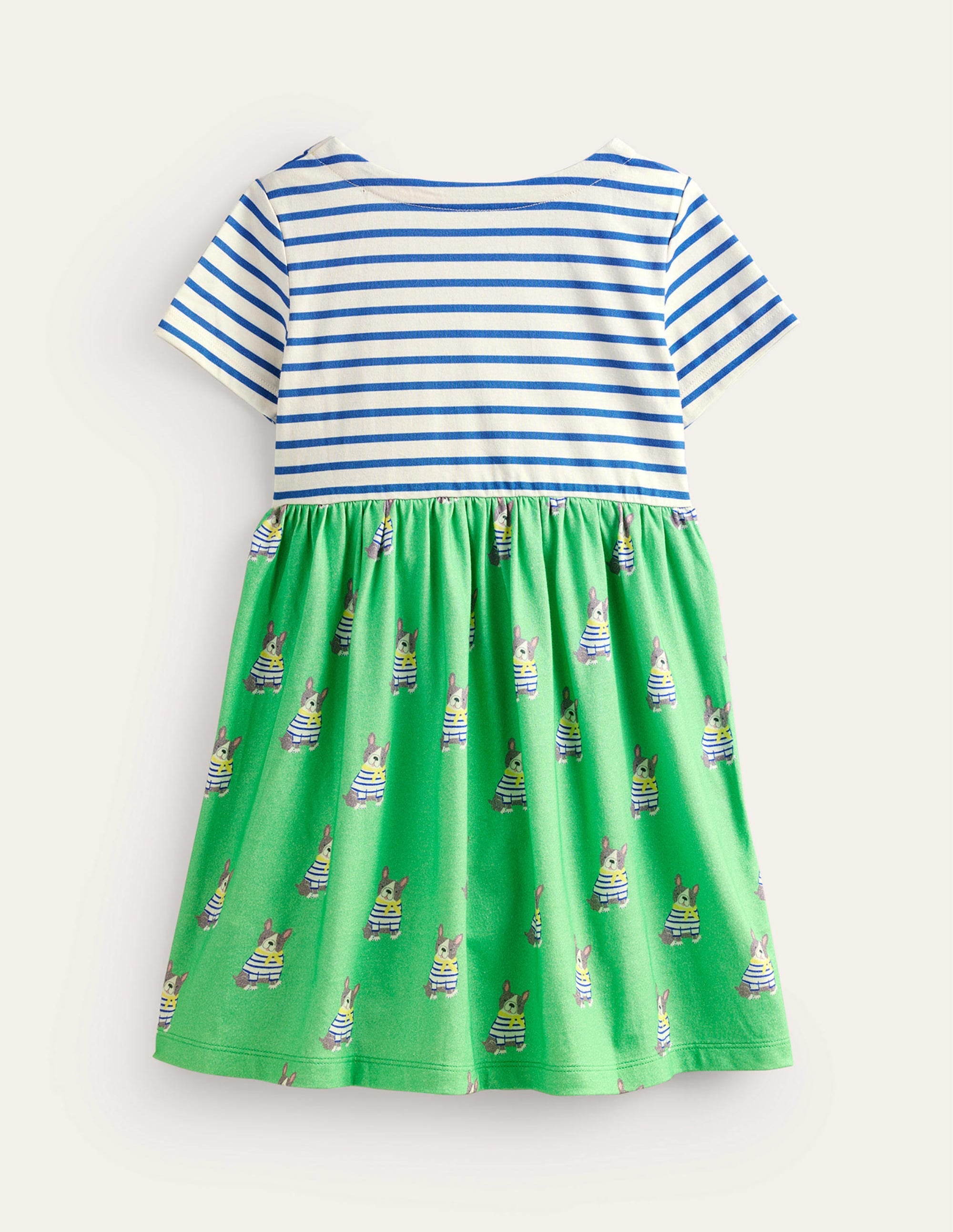 Hotchpotch Jersey dress-Pea Green Small Dogs - Image 2