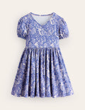 Robe de ballerine tournoyante-Sirènes bleu surf