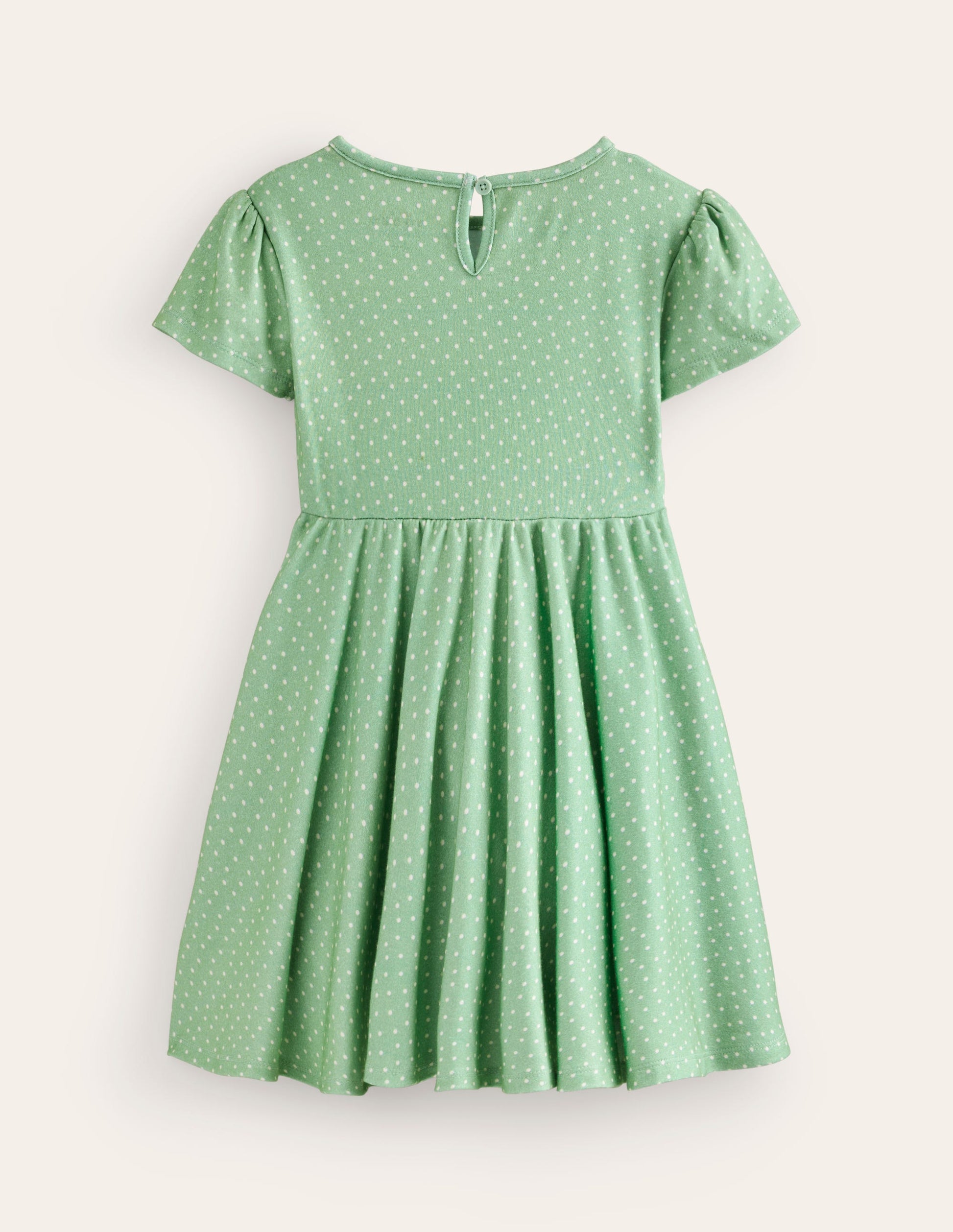 Flutter Twirly Dress-Pistachio Green Flowers-2