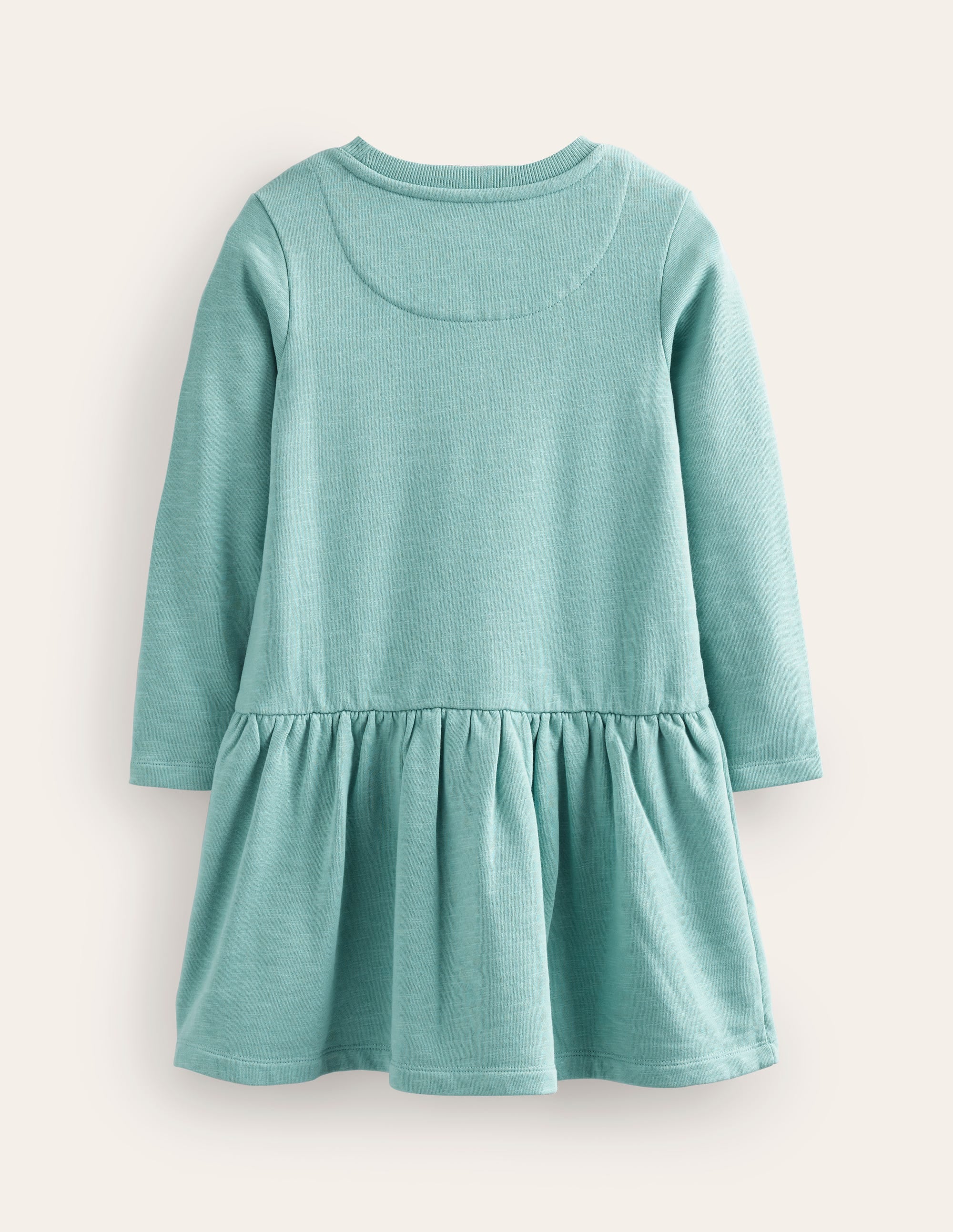 Robe-sweat brodée-Fleurs bleu géorgien - Image 2