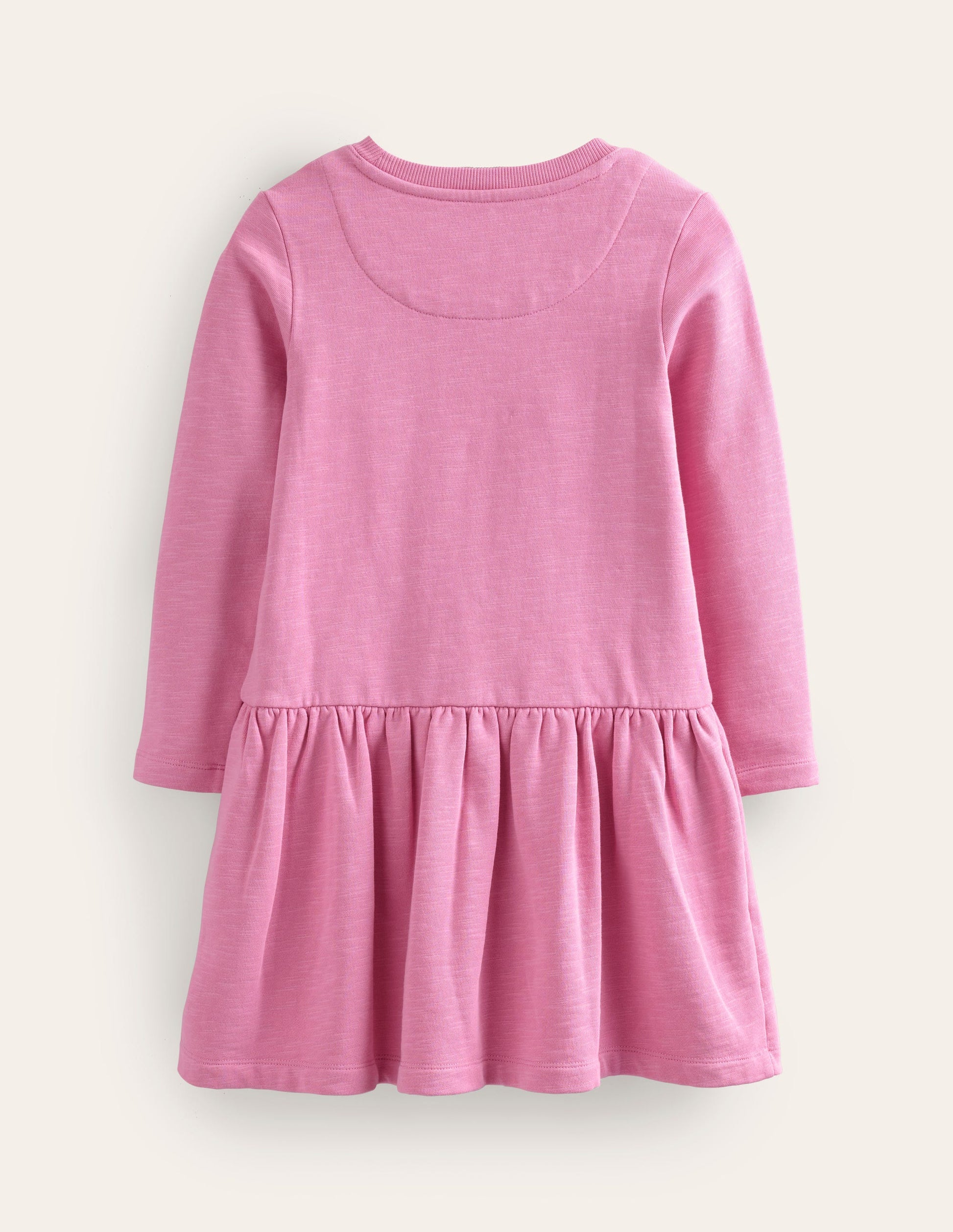 Embroidered Sweat Dress-Cosmos Pink Guinea Pig-2