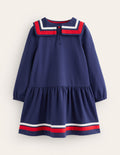Robe-sweat de marin-Bleu marine universitaire