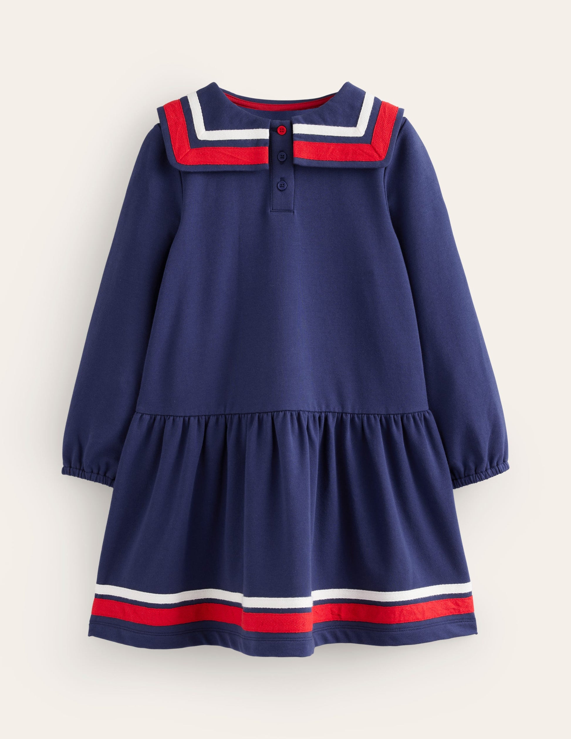 Robe-sweat de marin-Bleu marine universitaire-1