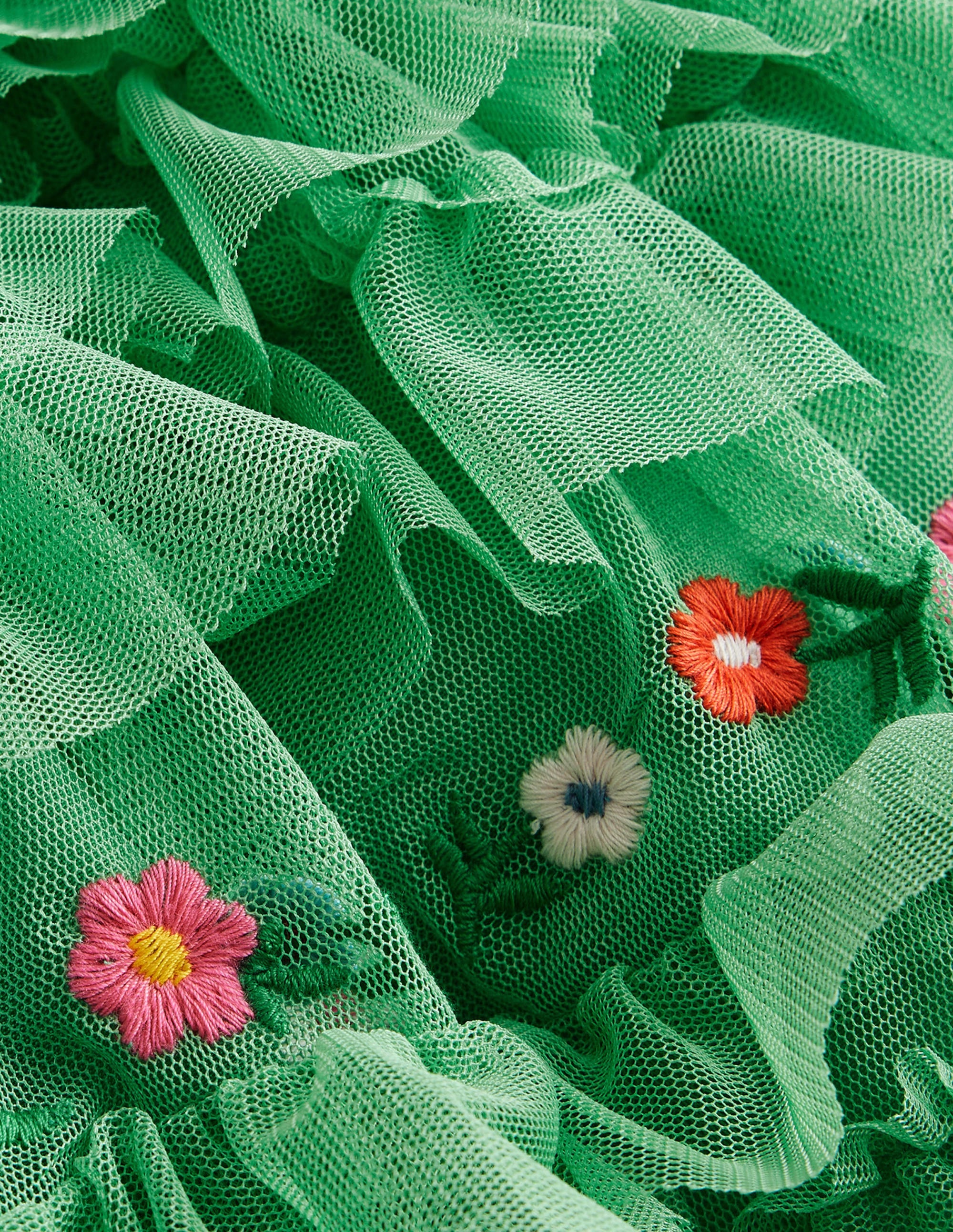 Tüll-Rock mit Rüschen-Aloe-Grün - Image 3