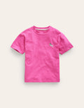 T-Shirt mit gesticktem Logo-Erdbeereis Hund