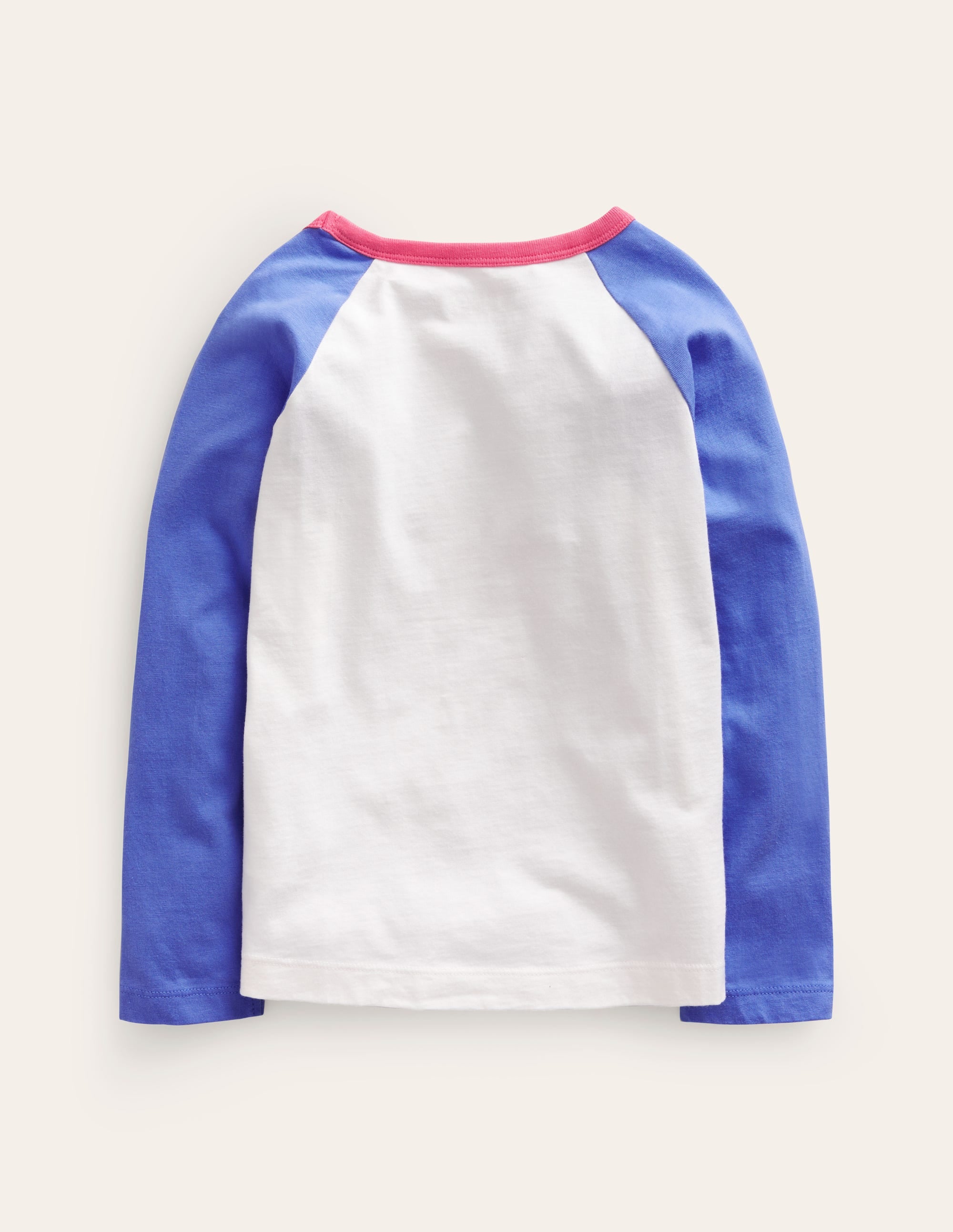 T-shirt manches raglan à appliqué-Fleur bleu surf/gousse de vanille - Image 2