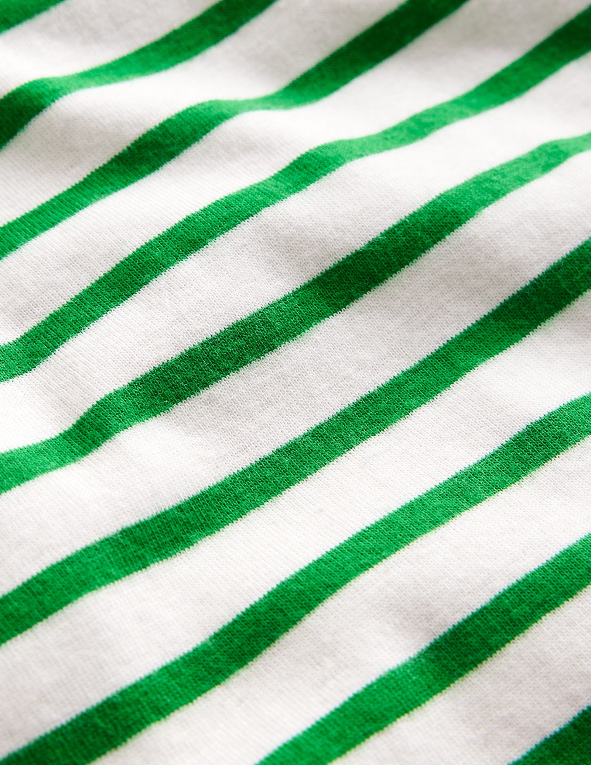 Pyjama court rayé et douillet-Marinière ivoire/vert-3