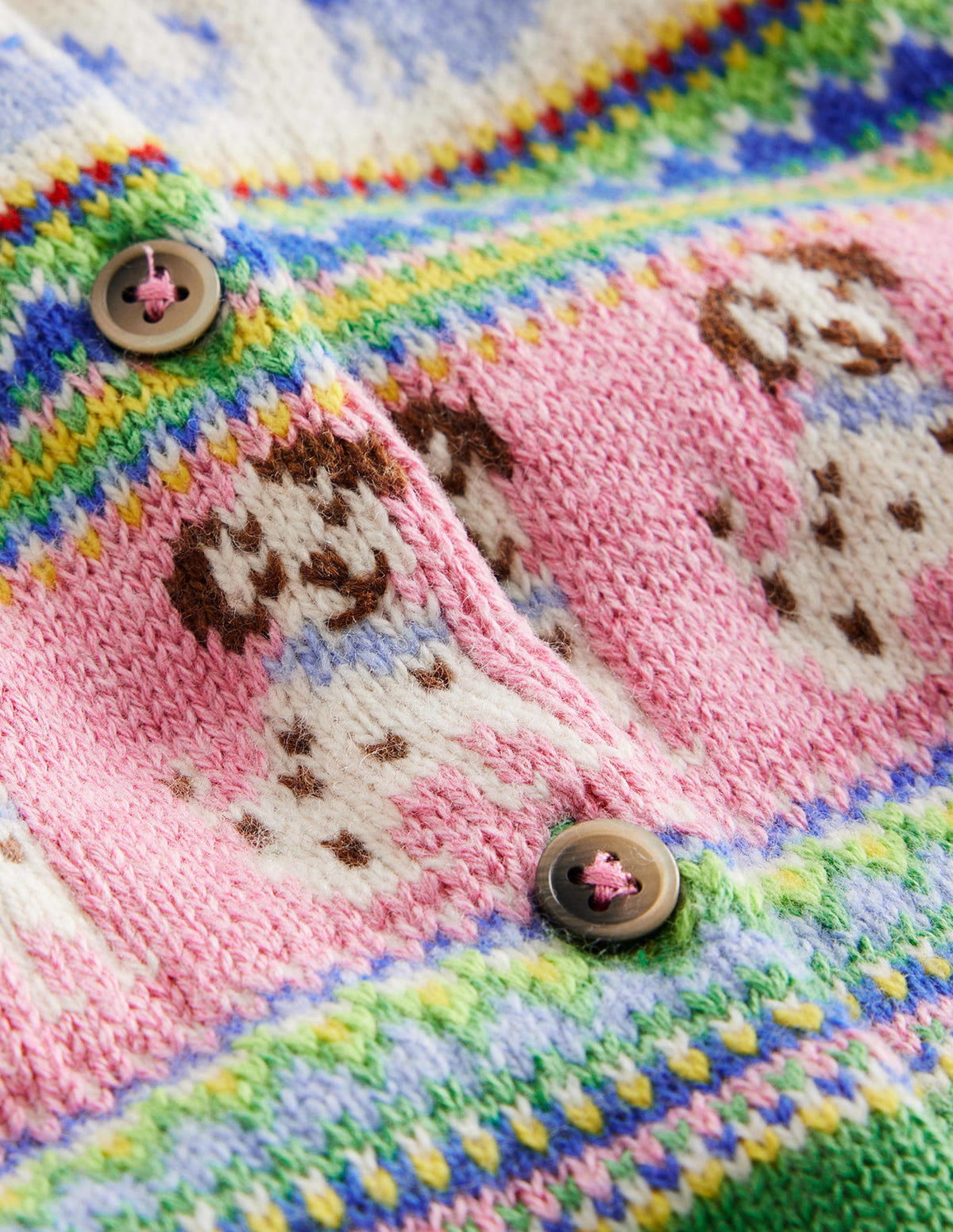 Fair-Isle-Strickjacke-Aloe-Grün Hunde-3