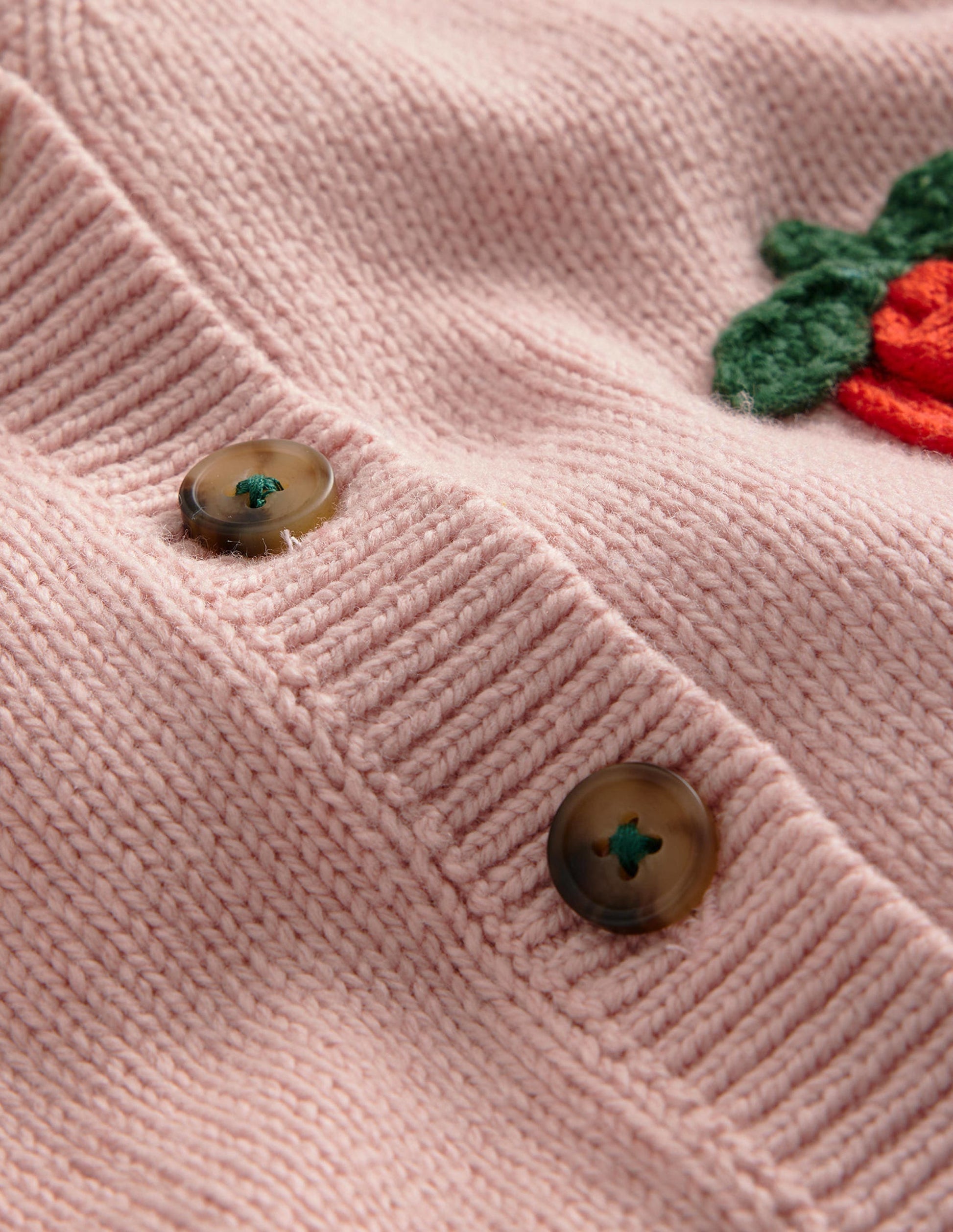 Lustige Häkelstrickjacke-Formica Rosa Erdbeere-3