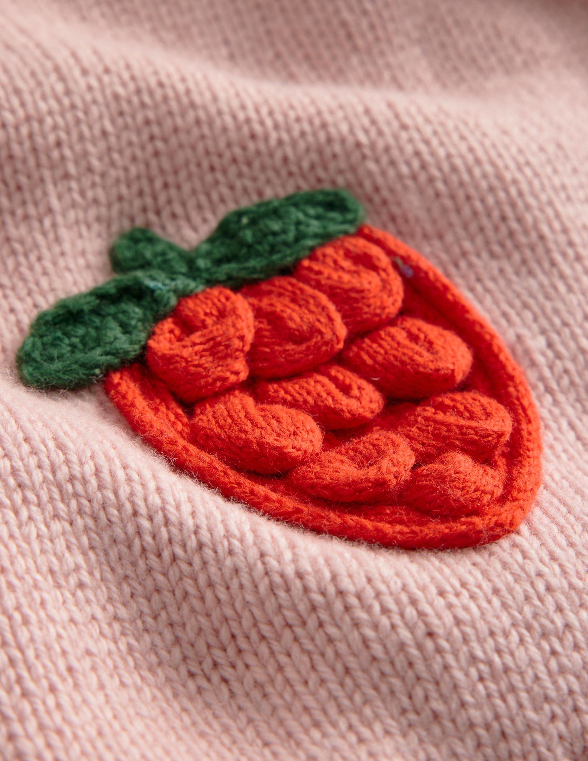 Lustige Häkelstrickjacke-Formica Rosa Erdbeere-4
