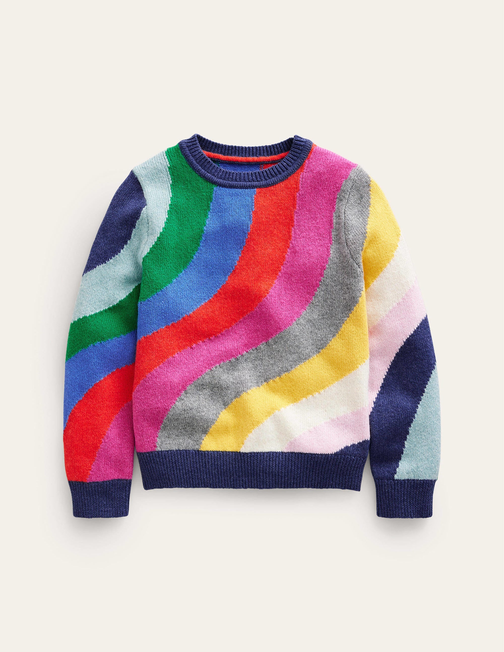 Pullover mit Regenbogenwellen-Bunt - Image 1