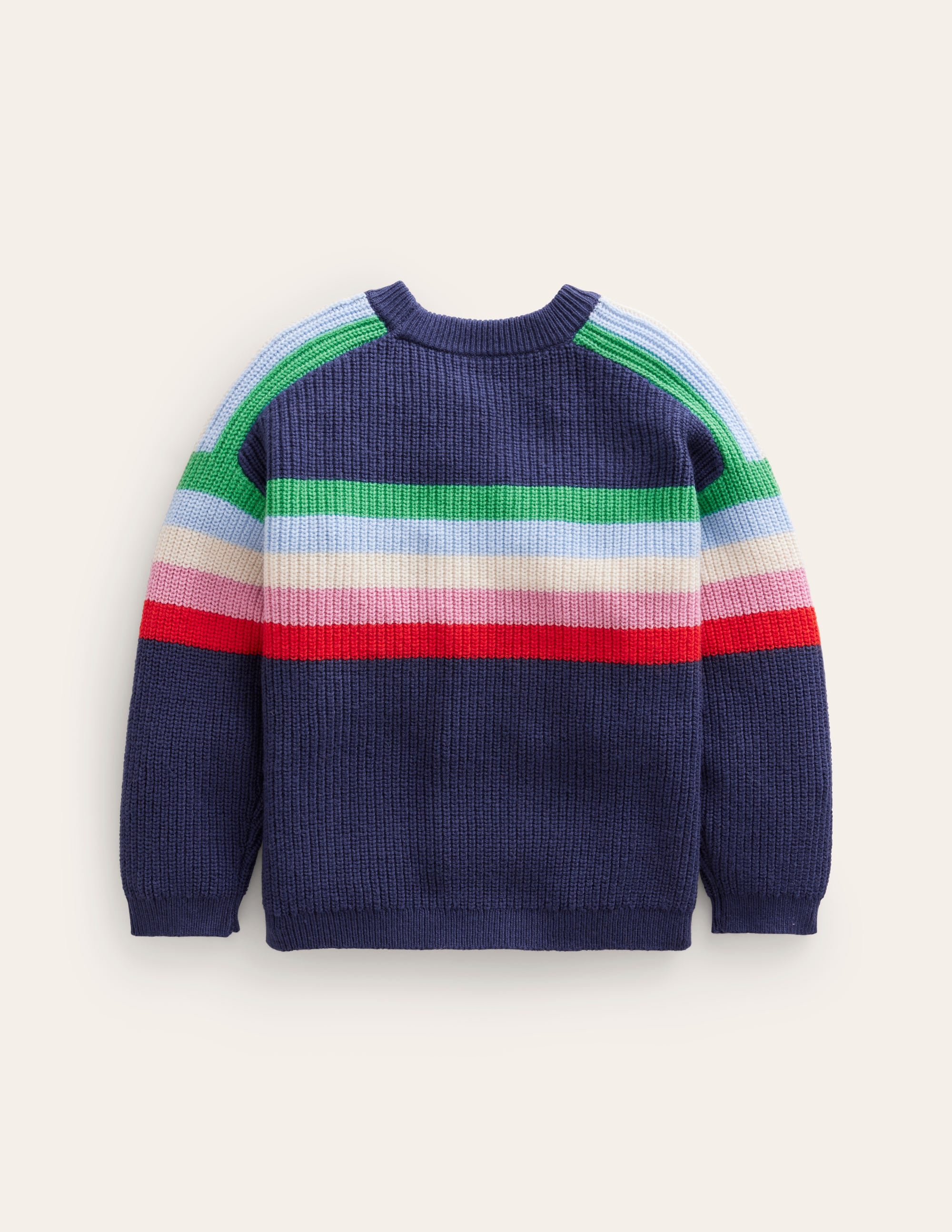 Strickpullover mit Streifen-Saphirblau - Image 2