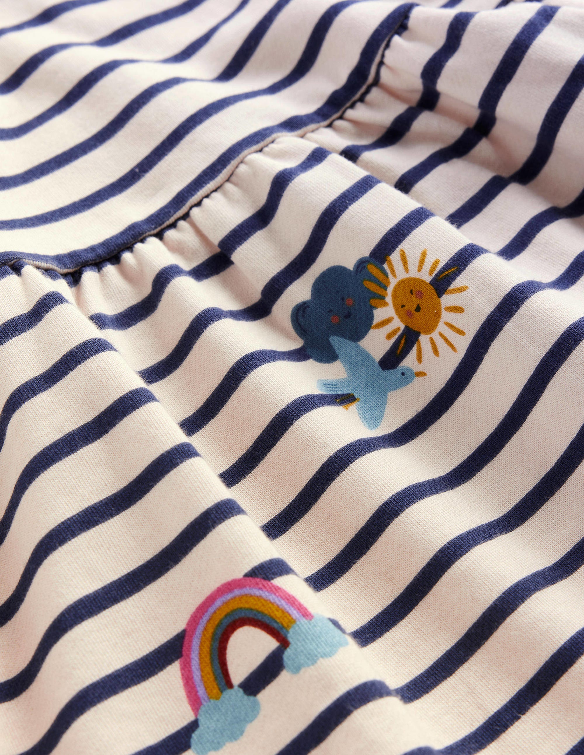 Robe-sweat imprimée-Rayé nuages arcs-en-ciel - Image 3