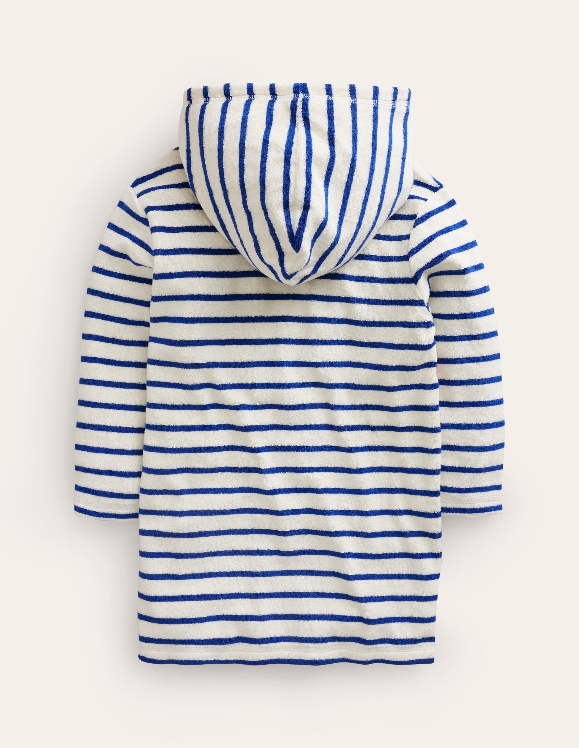 Frottee-Badeponcho mit Applikation-Naturweiß/Chelsea Blau Regenbogen-2