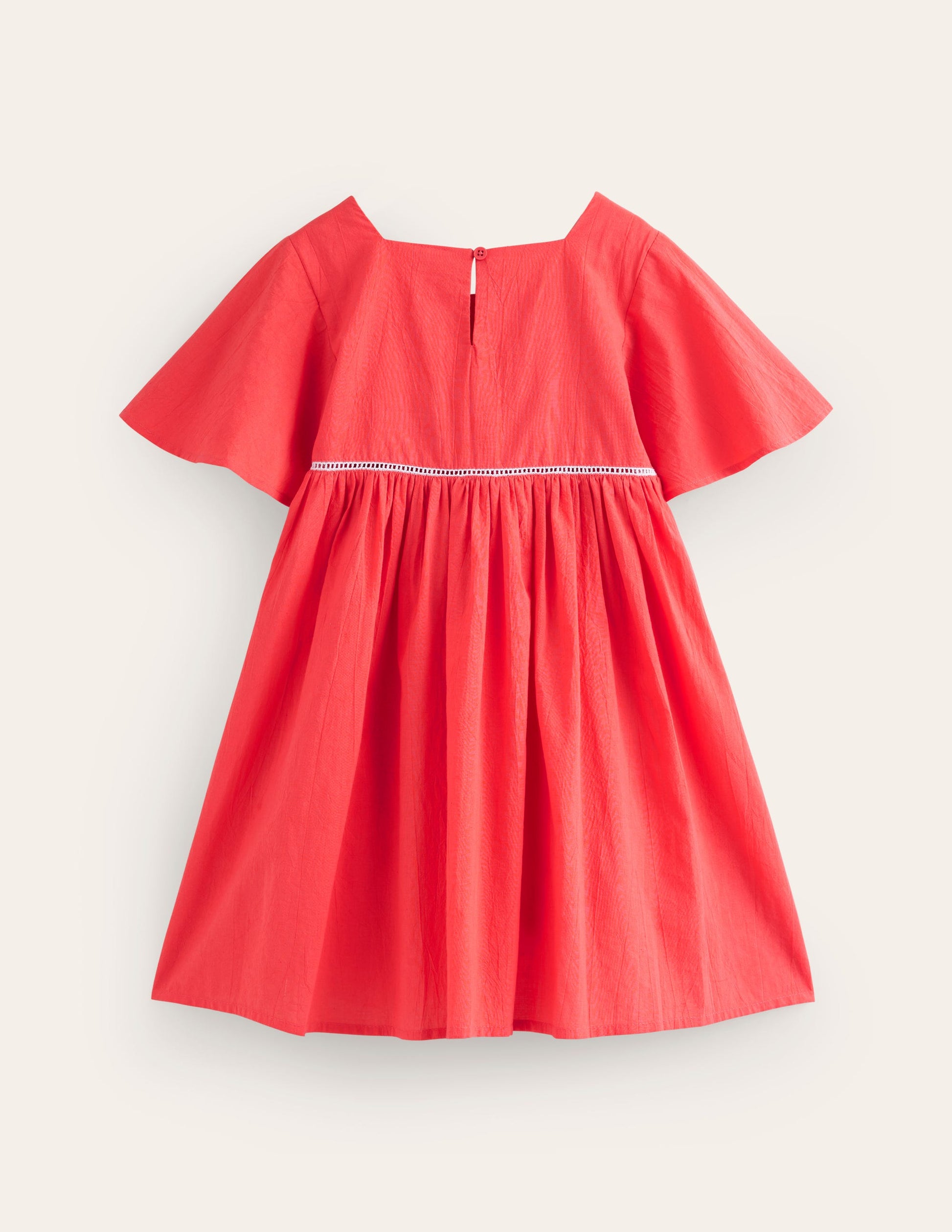 Leichtes Freizeitkleid-Marmeladenrot-2