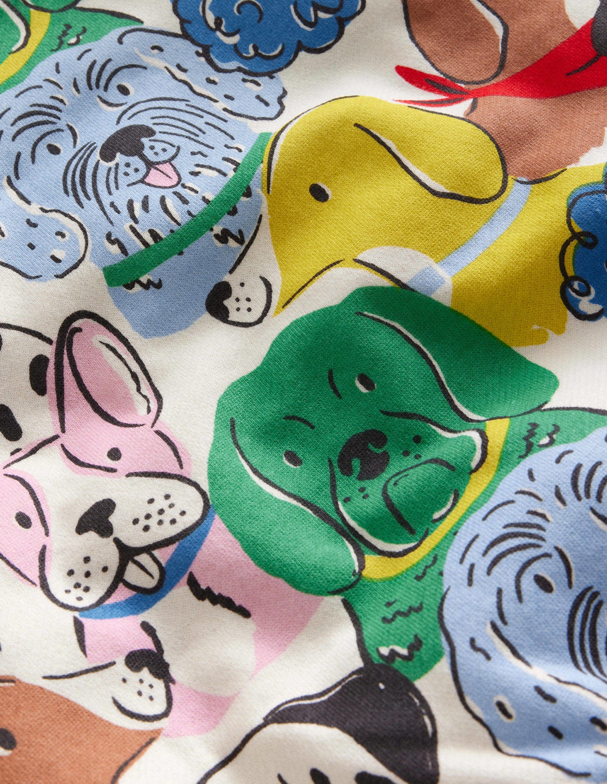 Printed Relaxed Sweatshirt-Multi Dogs-2